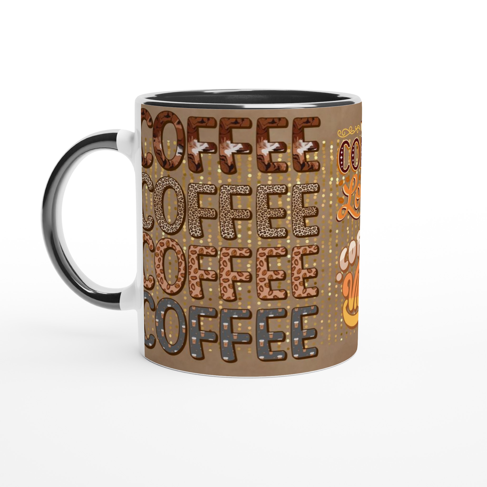 Vit 11oz keramisk mugg med unika kaffe- och djurmönster – välj din favoritfärg bland sju livfulla keramiska nyanser 4 a4ac6d06-8655-41dc-a59b-7d1ba26308be