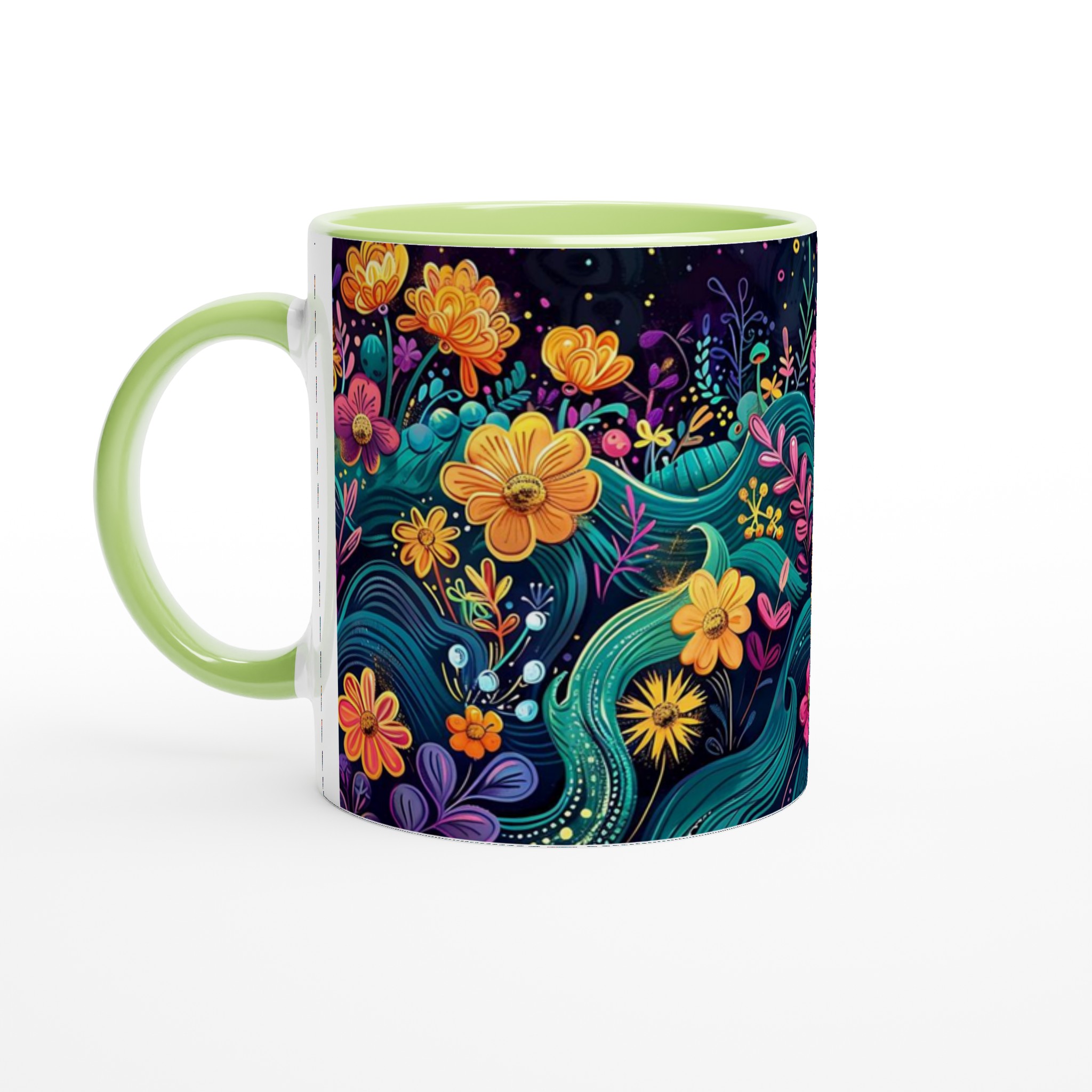Färgsprakande Blomstermugg – En Konstnärlig Kaffekopp för Dig som Älskar Glädje och Färg 7 a4b628c7-ac21-403c-b3a2-eebe6d710071