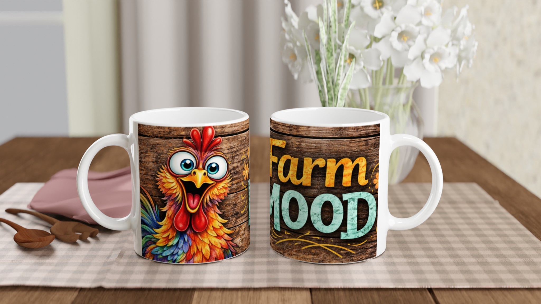 Farm Mood 11oz Keramisk Mugg med Färgstarkt och Lekfullt Motiv i Flera Keramiska Färger 10 a518e348-5e5d-4c06-b716-61521bf00b3c