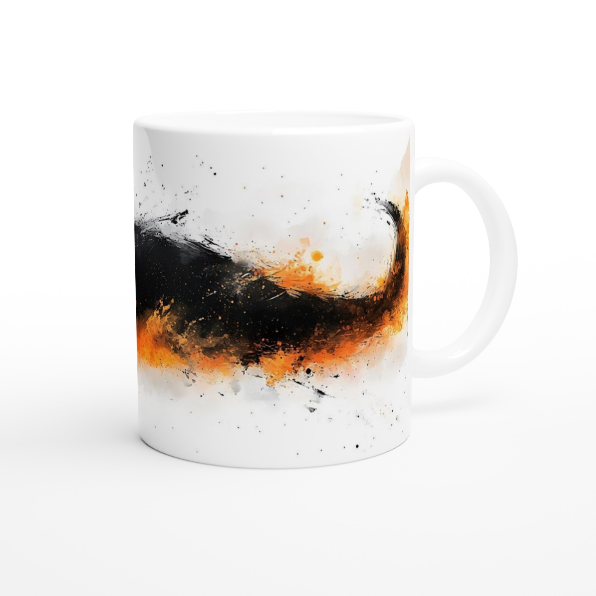 Mystisk Svart Katt Keramisk Mugg - Eldiga Ögon, Konstnärlig Design i Ditt Val av Färg 9 a534650d-7870-4f80-9528-8f113fad5c9e