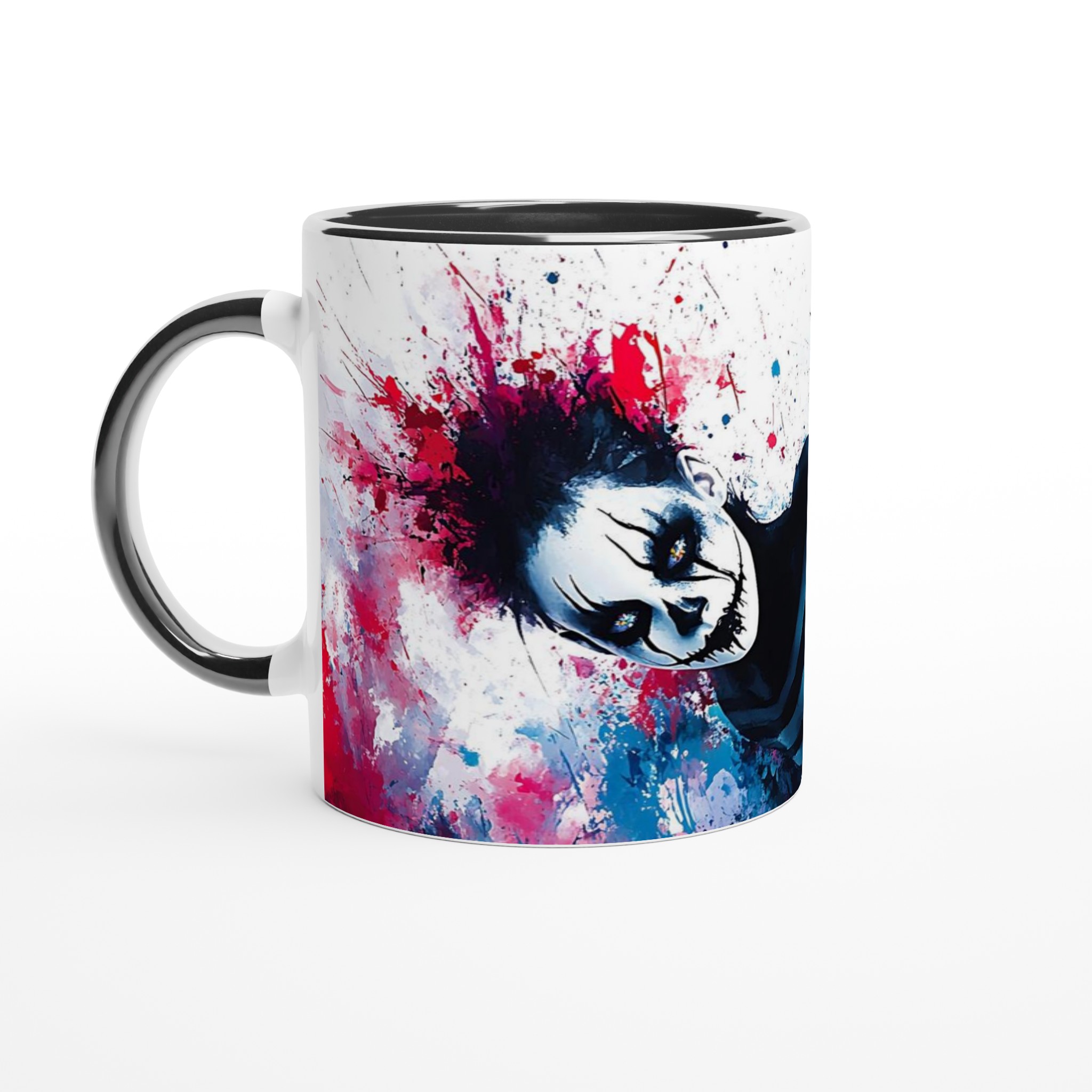 Abstrakt Clownskräck Keramisk Mugg - Levande Konstnärlig Kaffekopp 5 a55eec73-1bac-4c74-b95d-de85804a2cf0
