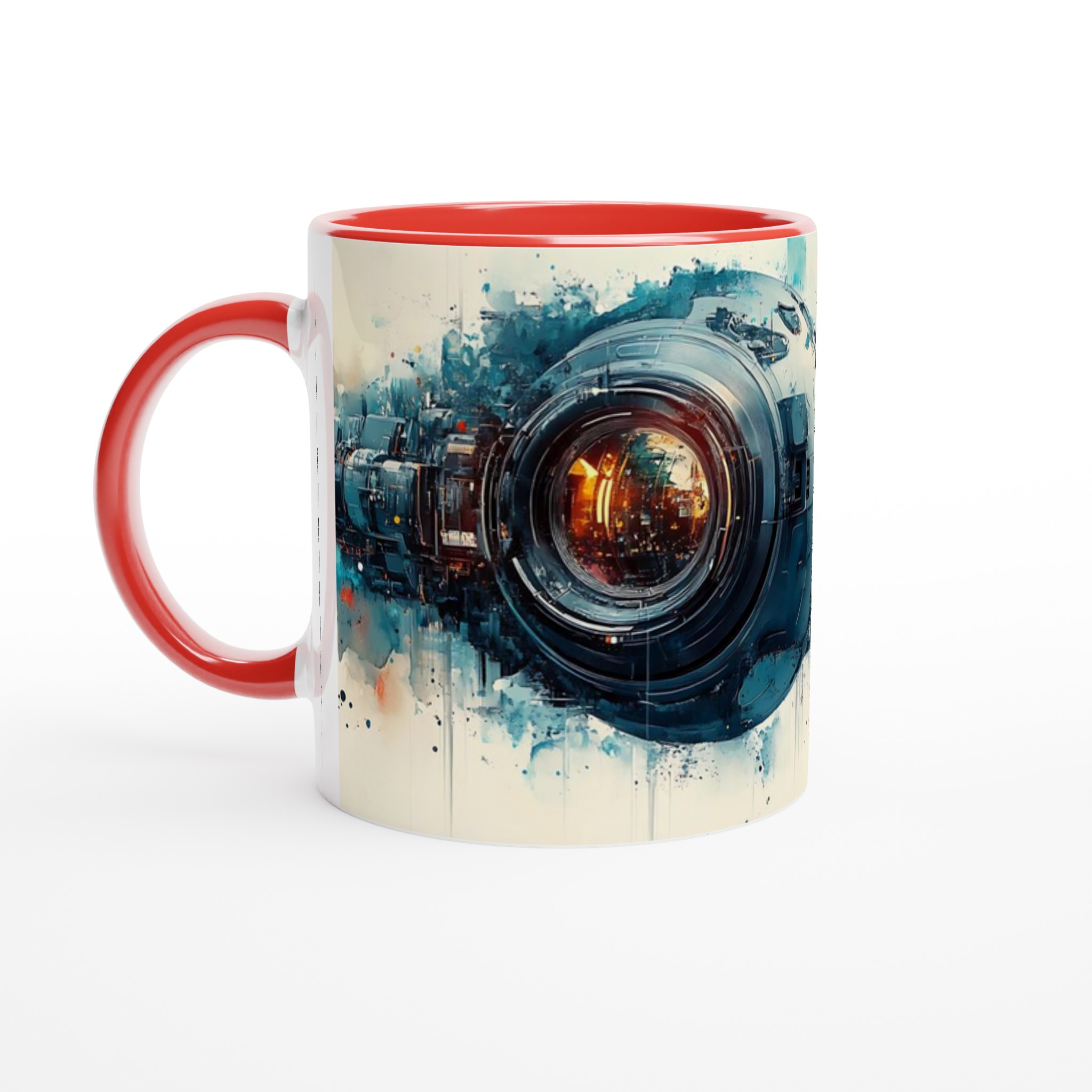Vit 11oz keramisk mugg med futuristisk rymddesign i flera färger 5 a589fc2f-0154-4c79-a954-eed7bca66493