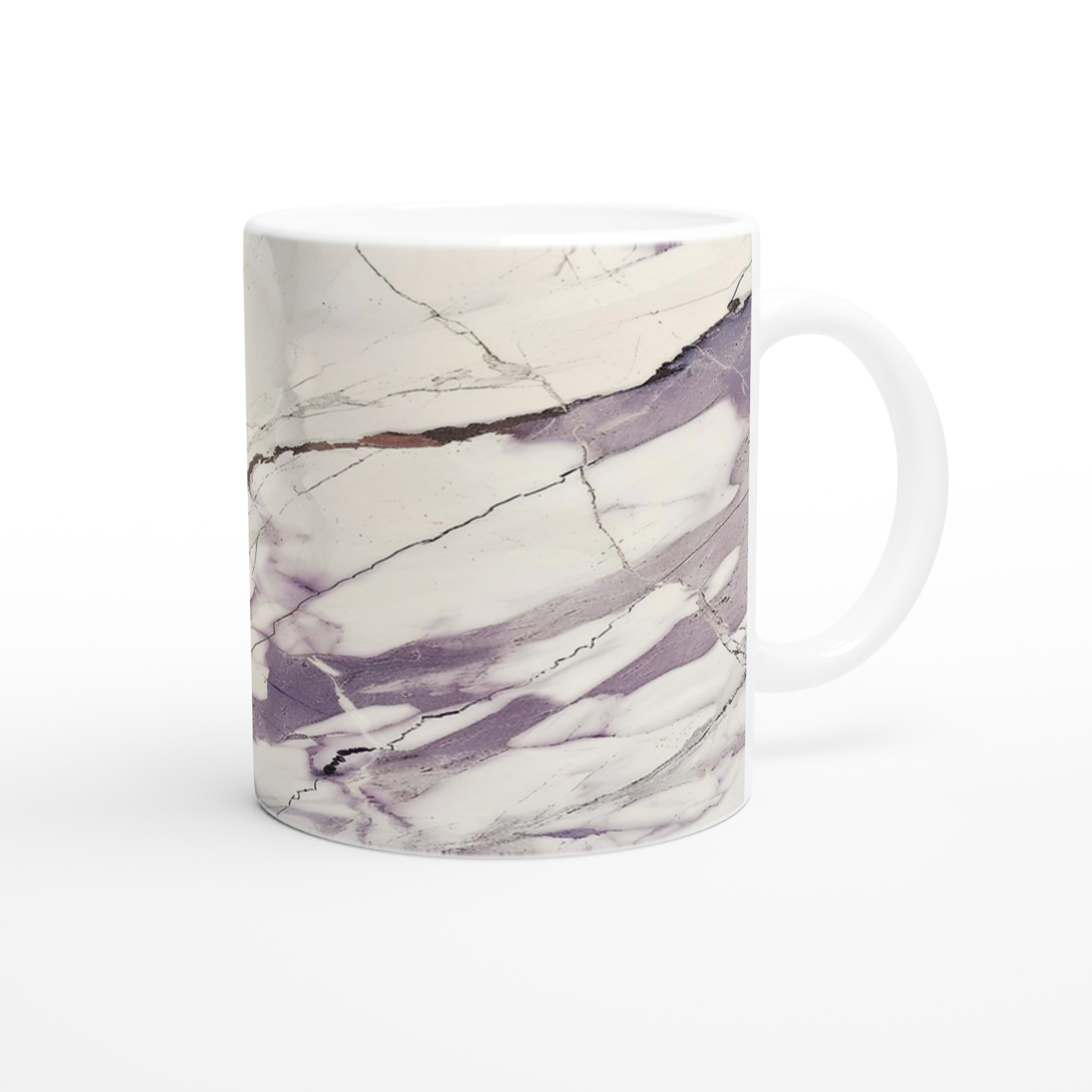 Lyxig 11oz Marmor Keramisk Mugg – Vit och Lila Marmor Mönster – Välj Bland 7 Färger 9 a5ac39ef-ddeb-4081-a218-b69123360f42