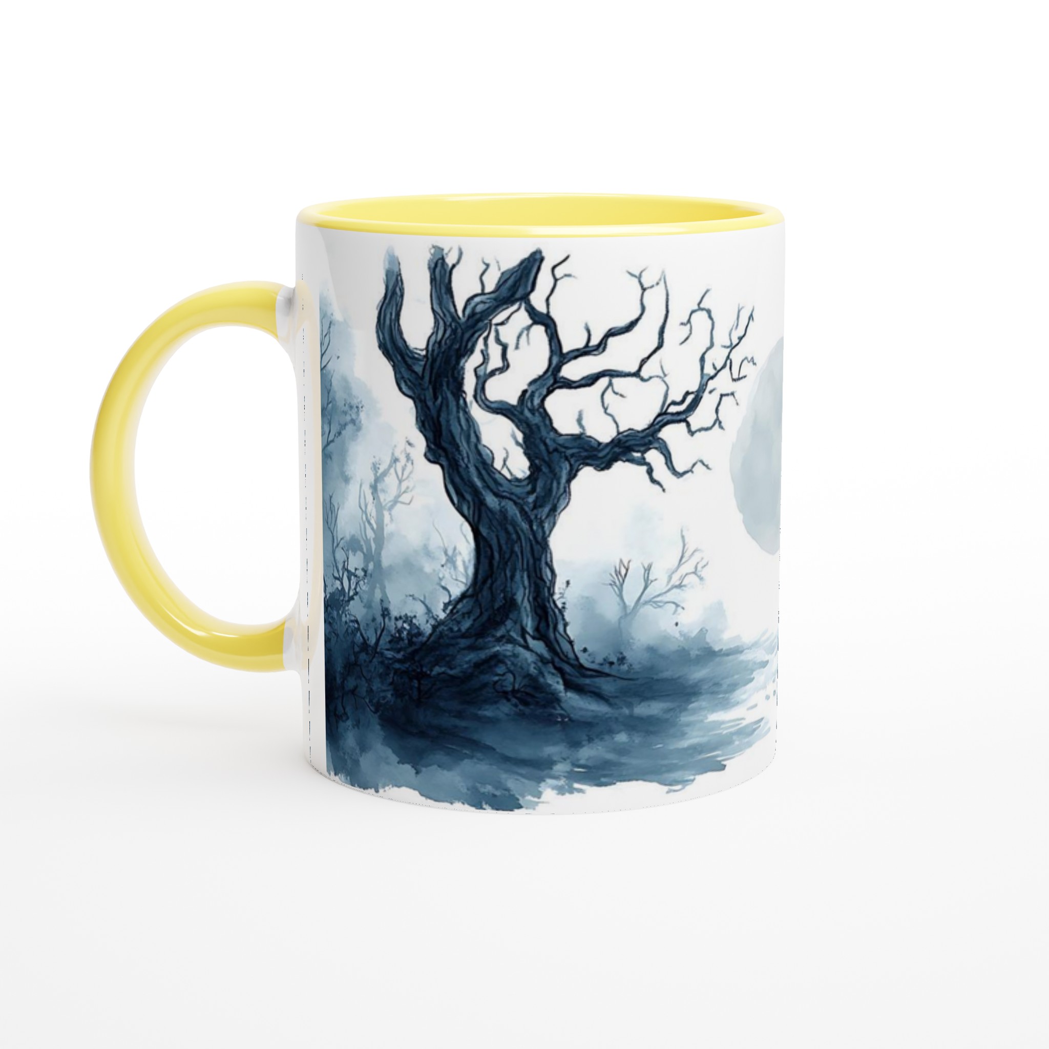 Mystisk Månnatt 11oz Keramisk Mugg – Drömsk Skogsdesign i Akvarell 3 a5b77fb3-c938-4595-9bbb-5f3b15eb45c1