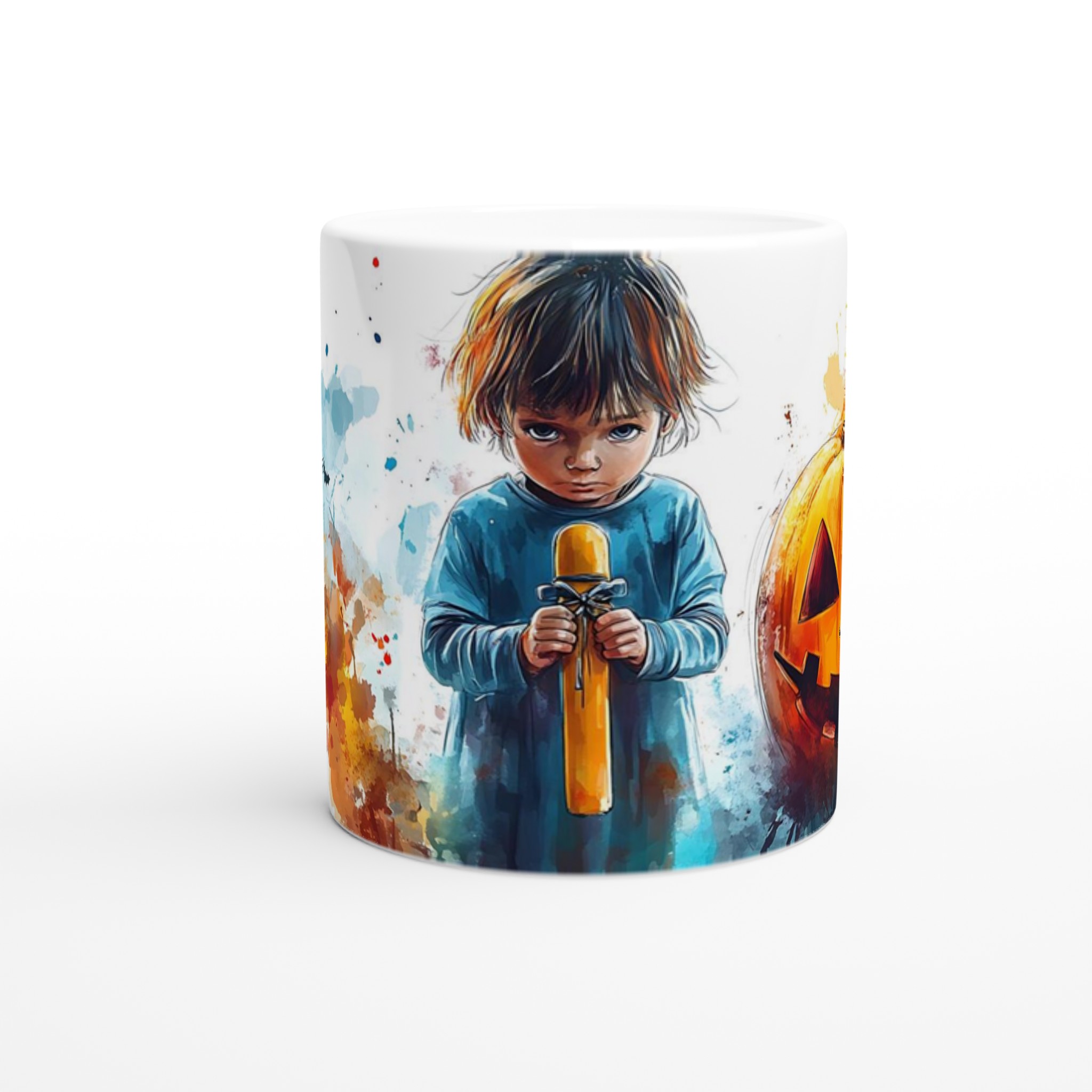 Mystisk Akvarell Halloween Mugg - Personlig Keramisk Kaffe- & Temugg i Valfri Färg 8 a6089bb9-17e9-4bc7-acb8-38554287a35b