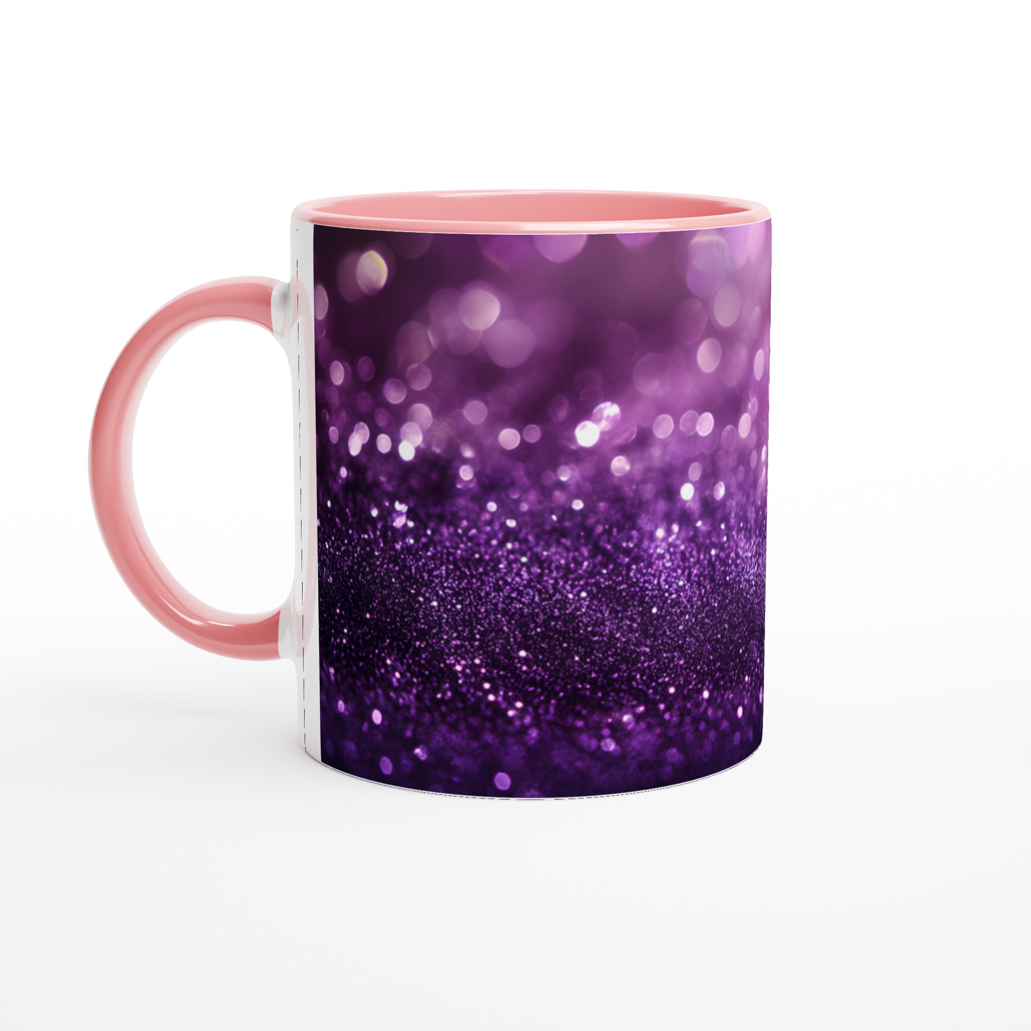 Glittrande Lila Keramikmugg – 11oz kaffemugg för en touch av glamour 6 a6355a3b-271a-49c2-a60f-c56e0302569e