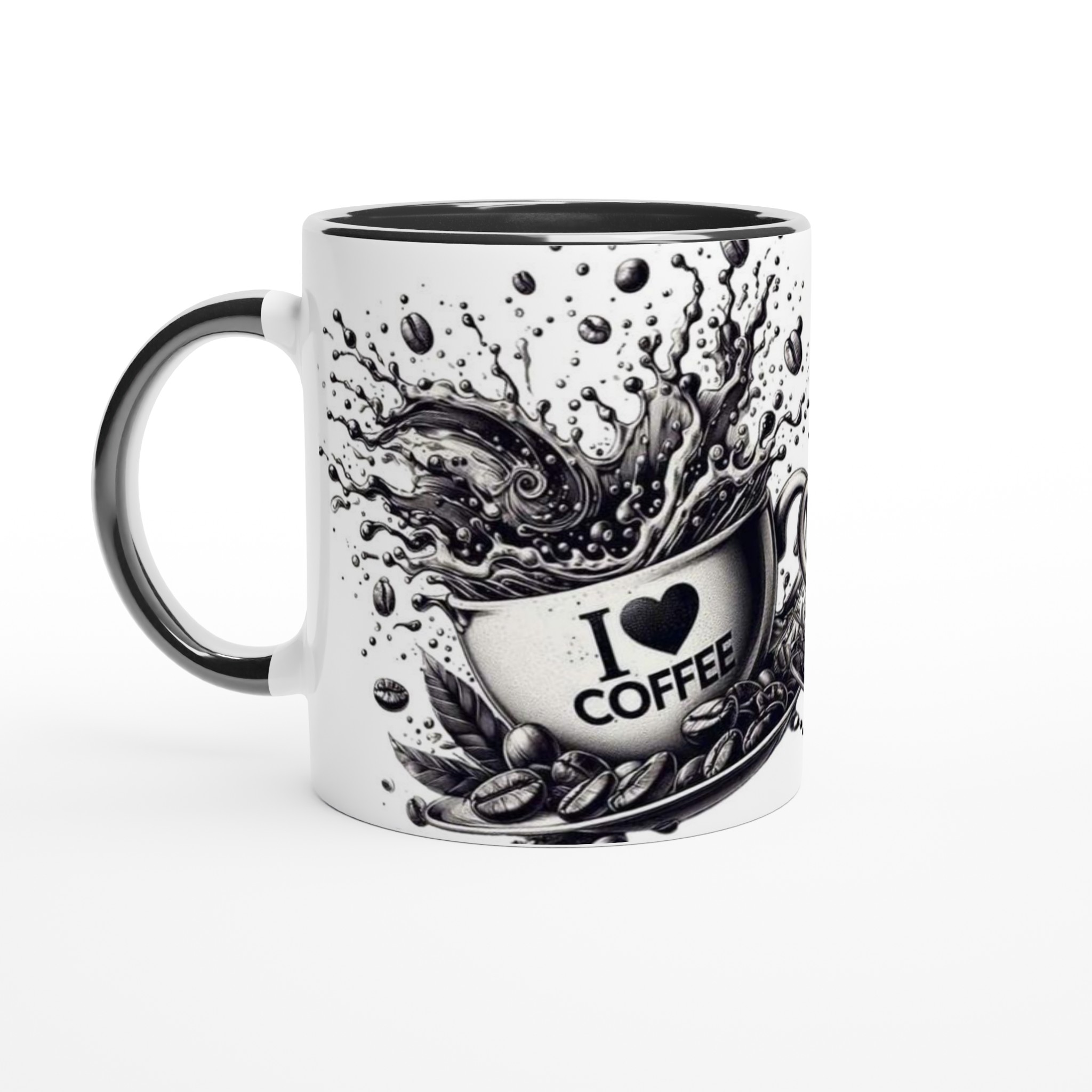 I ♥ Coffee 11oz Keramisk Mugg med Dynamisk Kaffemotiv i Väljbar Färg 5 a652c951-fc84-431f-897a-ee4c16ec2f07