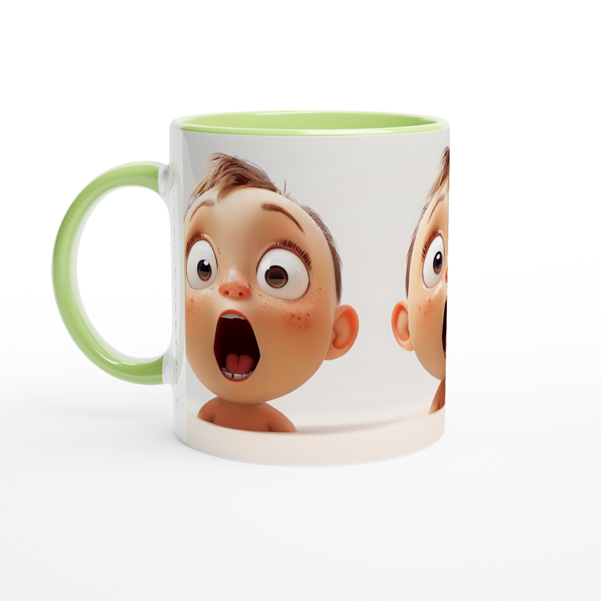 Förvånad Baby Ansikte Mugg - Charmig Keramisk Mugg för Varje Kaffestund 7 a6600813-3234-4f88-a63b-a9686e41529a