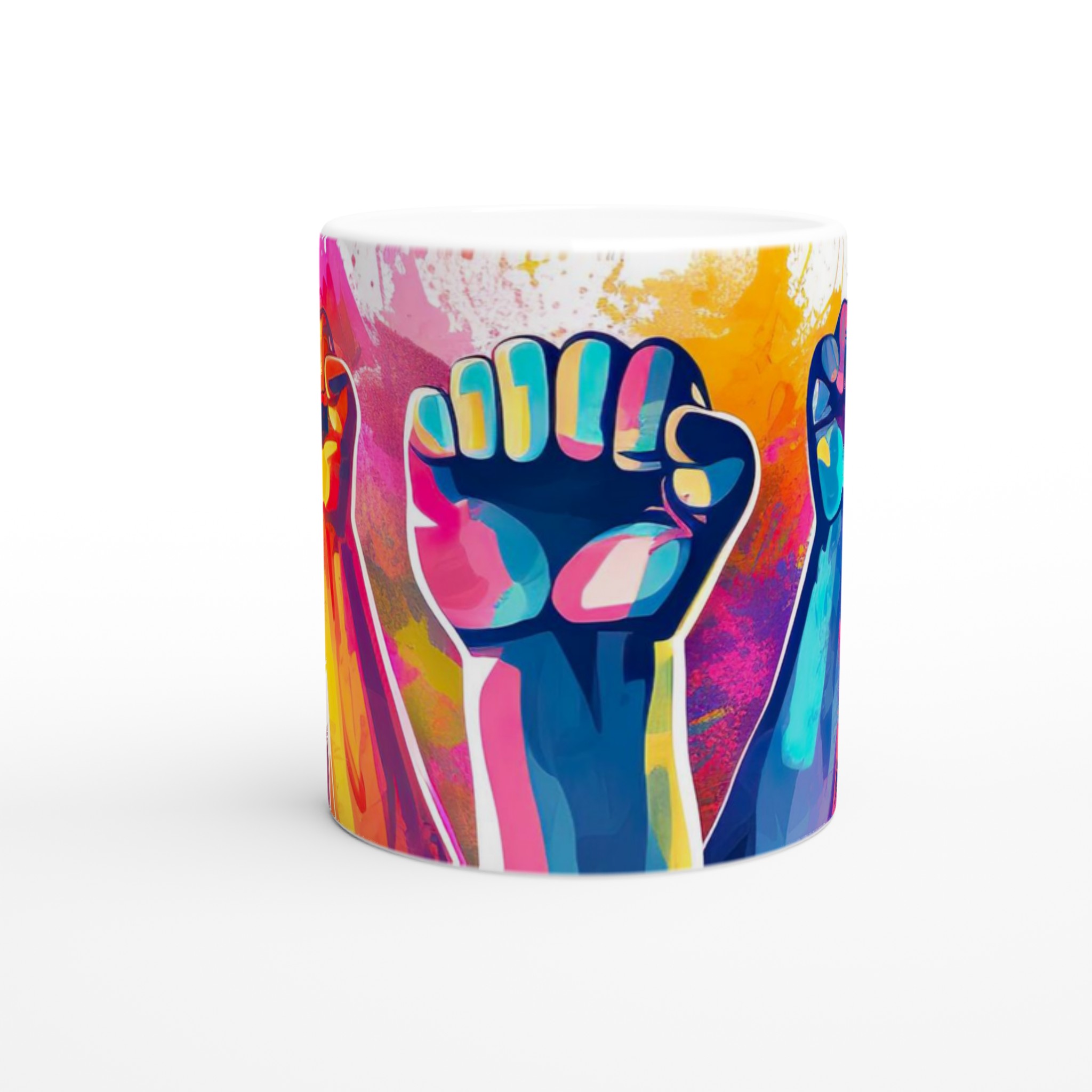 Vit 11oz keramisk mugg med färgstarka uttryck i valfri färg 8 a674cf6a-a992-433c-8943-b25559012d89