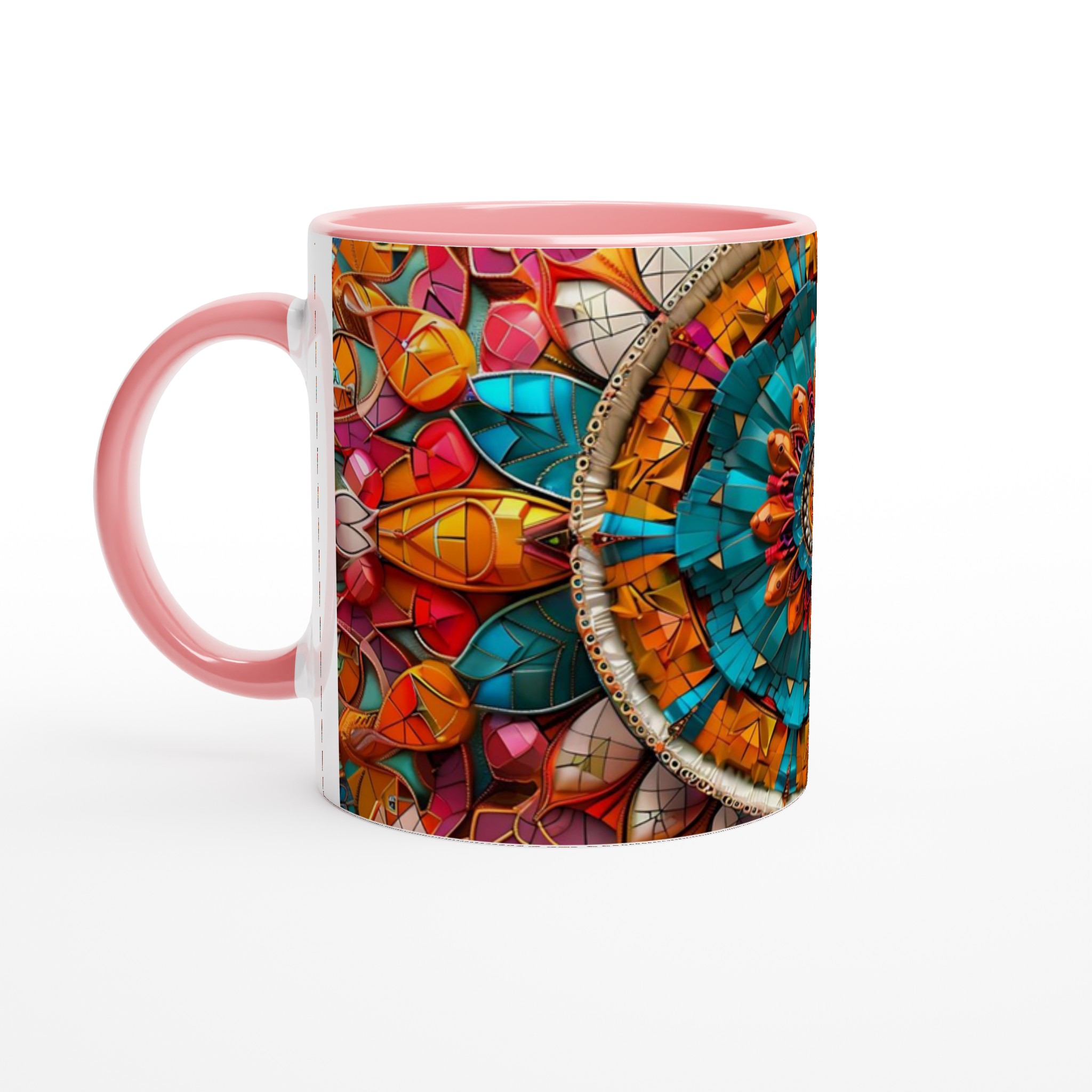 Mångfärgad Mandala 11oz Keramikmugg – Välj bland 7 Livfulla Färger för Din Unika Stil 6 a678031b-8e52-499a-b326-e3a34e8c2a23