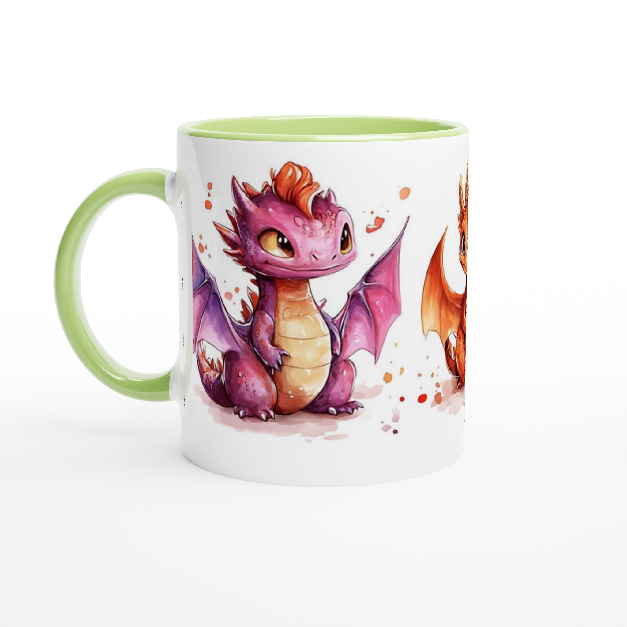 Söta Drakvänner Keramisk Mugg - 11oz i Valfri Färg, Perfekt för Kaffeälskare & Fantasyfans! 7 a67a3a53-8b0f-439e-a946-722ceb58b40f