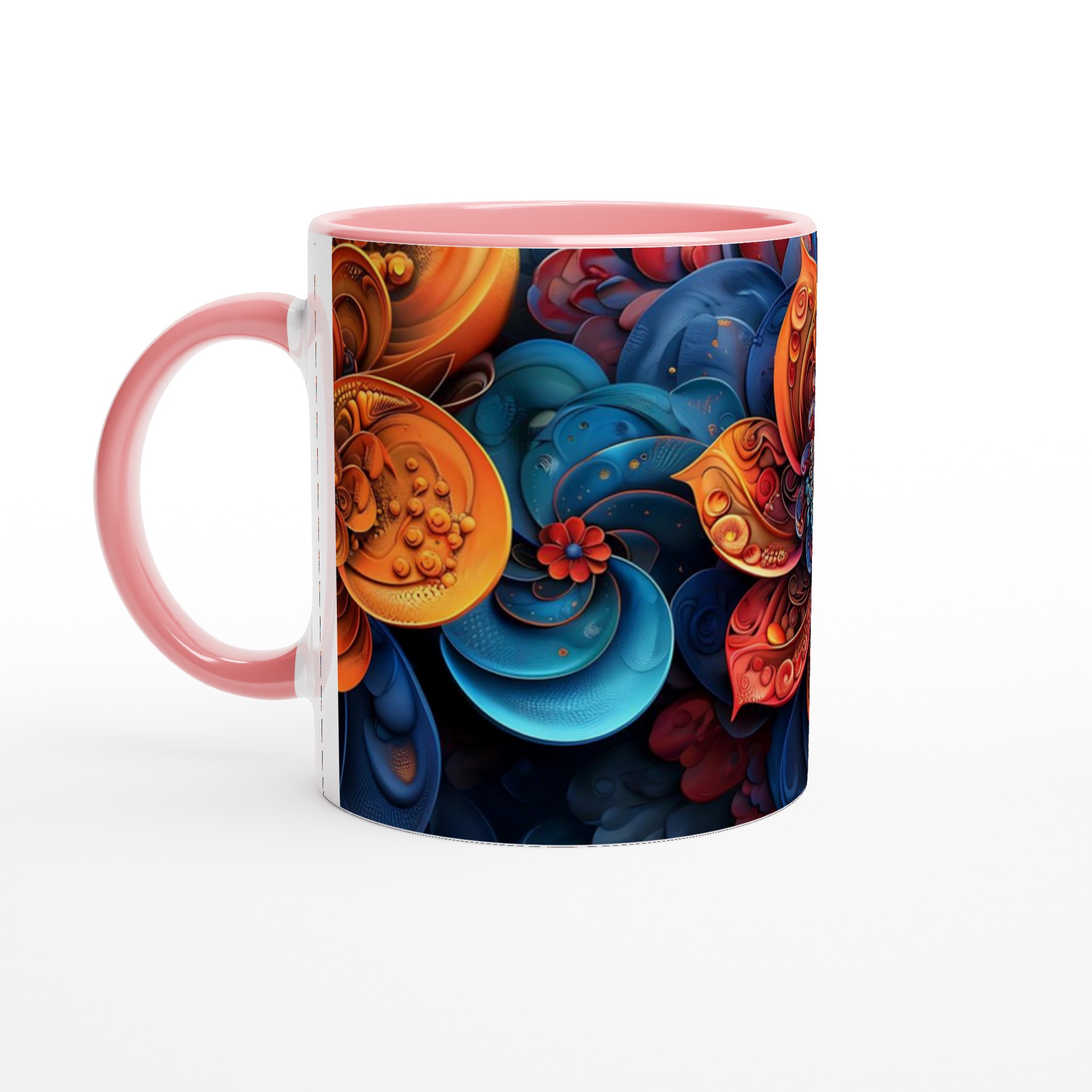 Abstrakt Blomstermugg: Levande Keramik i ditt Val av Färg – 11 oz 6 a6aa019b-c1f3-4cf0-811b-579bb4849adb