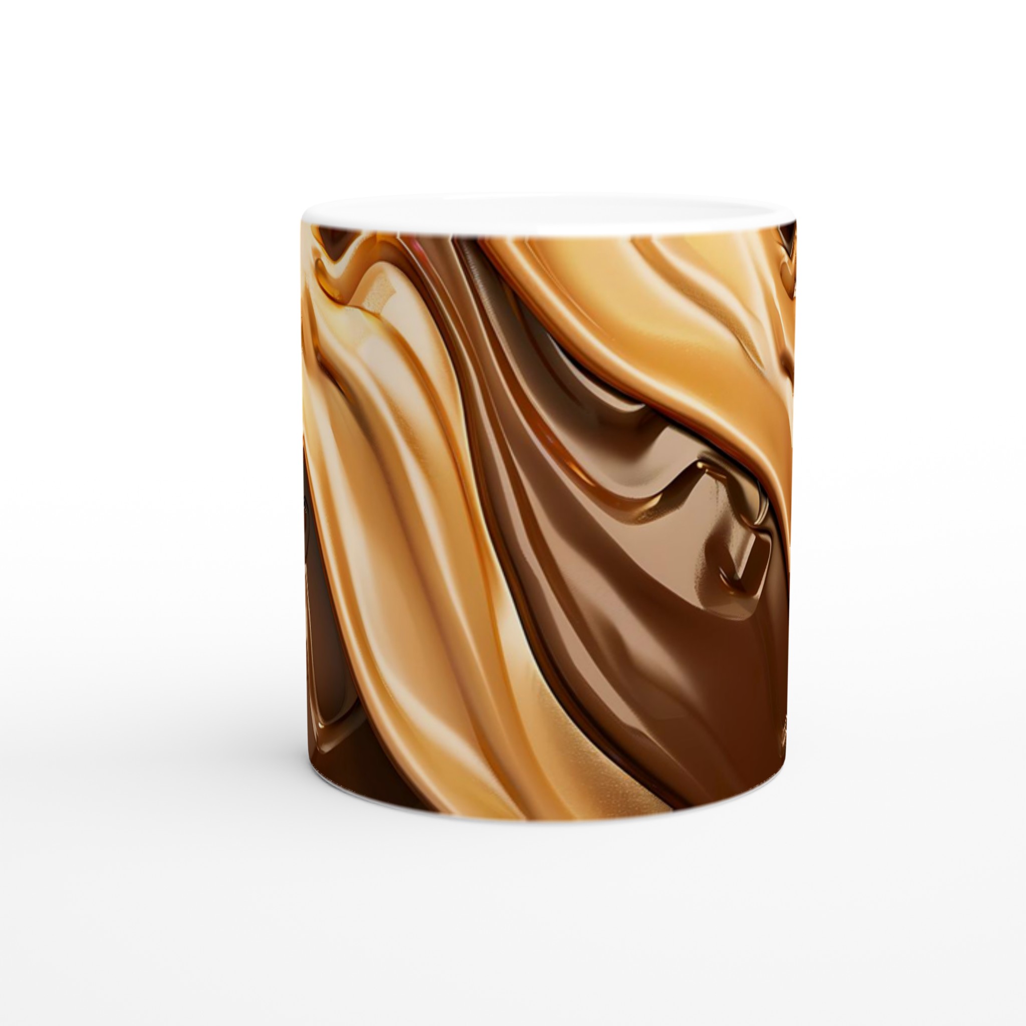 Lyxig Latte Love 11oz Keramikmugg – Glänsande Choklad- och Karamelltoner för Din Favoritdryck 8 a6bc4e70-f8eb-459b-b3e9-59e49eaa3ba9