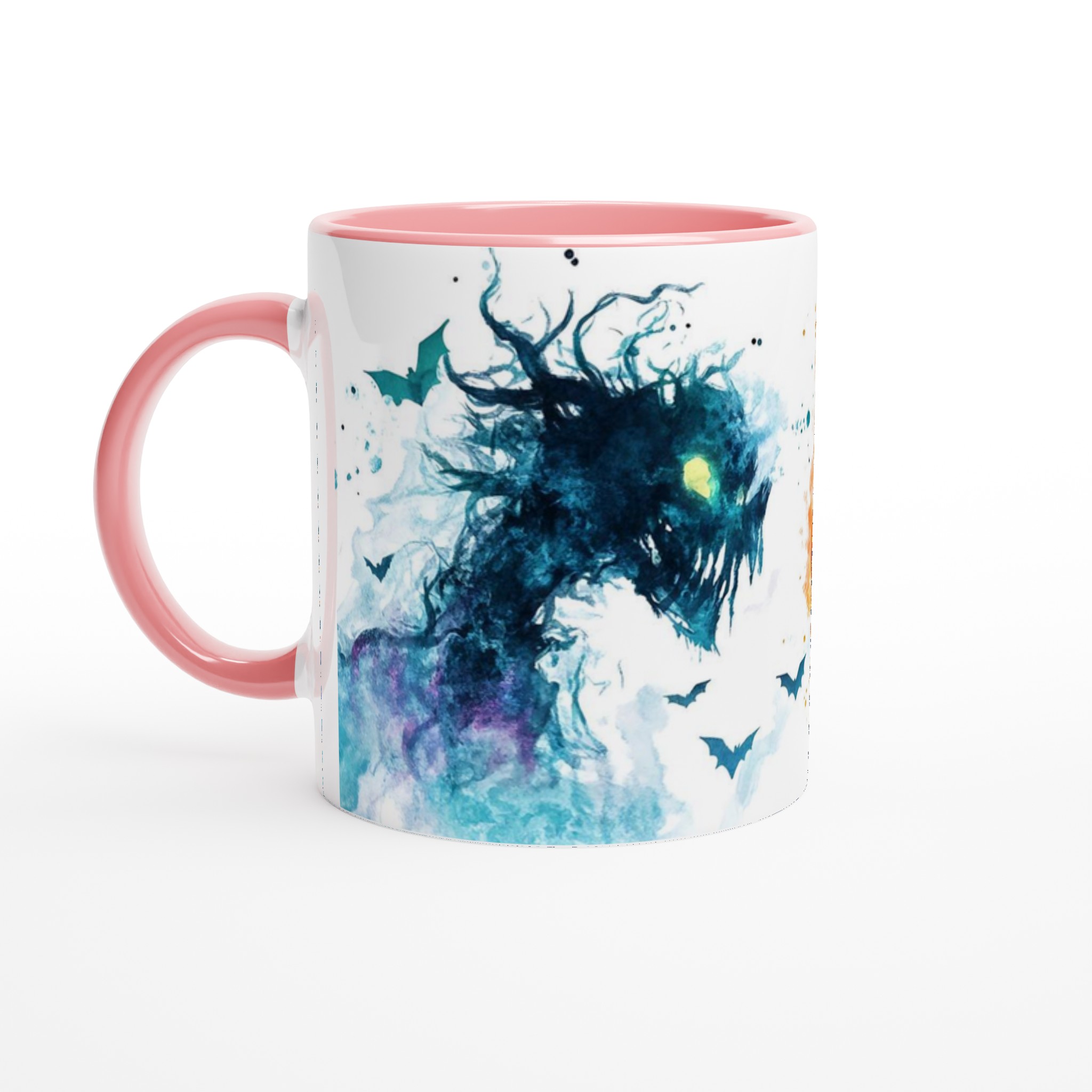 Mystisk Häxa & Pumpa Keramisk Mugg - Spöklik Design i Färgstarka Akvarelltoner 6 a70241a6-41f4-4e90-bda2-b3e2cf55e70e