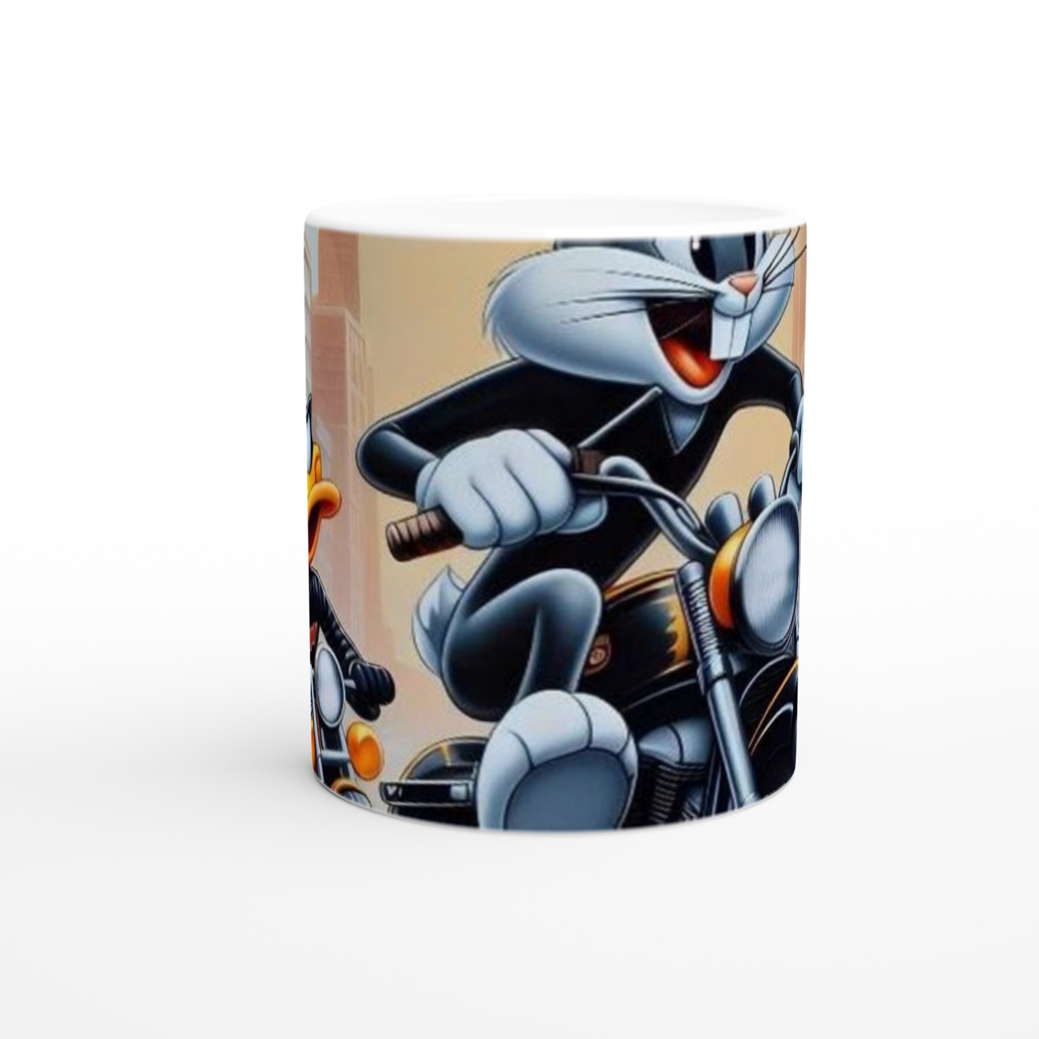 Vit 11oz keramisk mugg med livfullt Looney Tunes-motiv – välj bland sju färgstarka keramiska nyanser 8 a727f9a1-95b1-4c47-90d5-de38271808d0