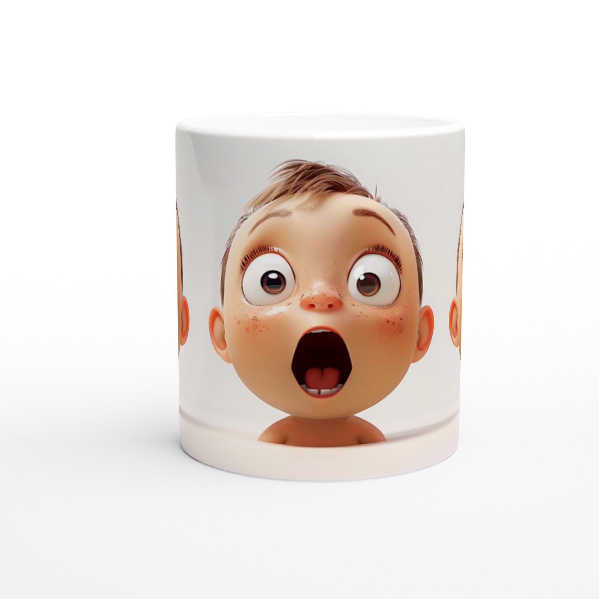Förvånad Baby Ansikte Mugg - Charmig Keramisk Mugg för Varje Kaffestund 8 a72f7bb3-0a2a-47a1-b6ee-b25250d09eae