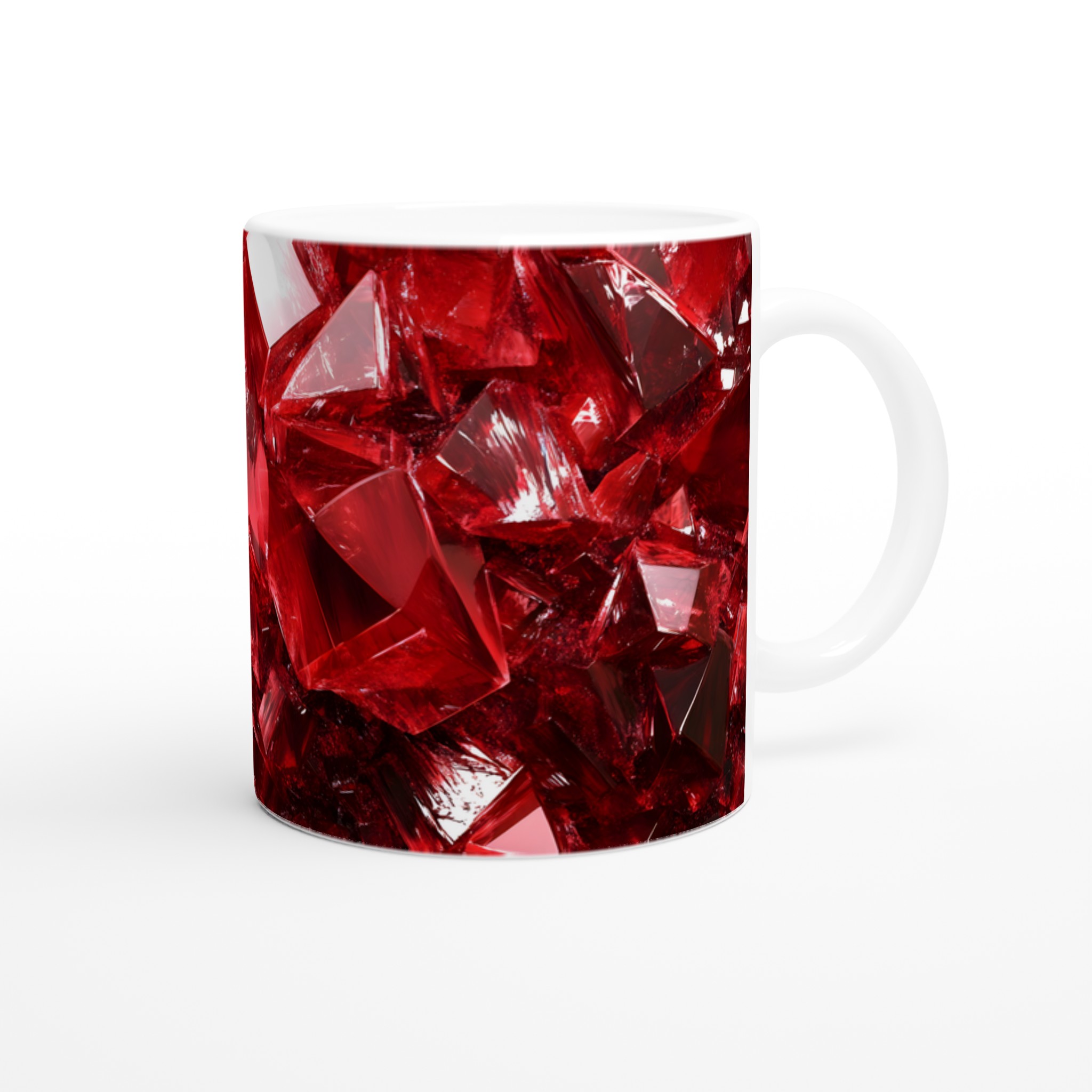 Rubinröd Kristallmugg – 11oz Keramisk Kaffekopp i Valfri Färg, Hållbar Design för Vardagslyx 9 a7319725-32f2-4a69-8956-fe3063157a90