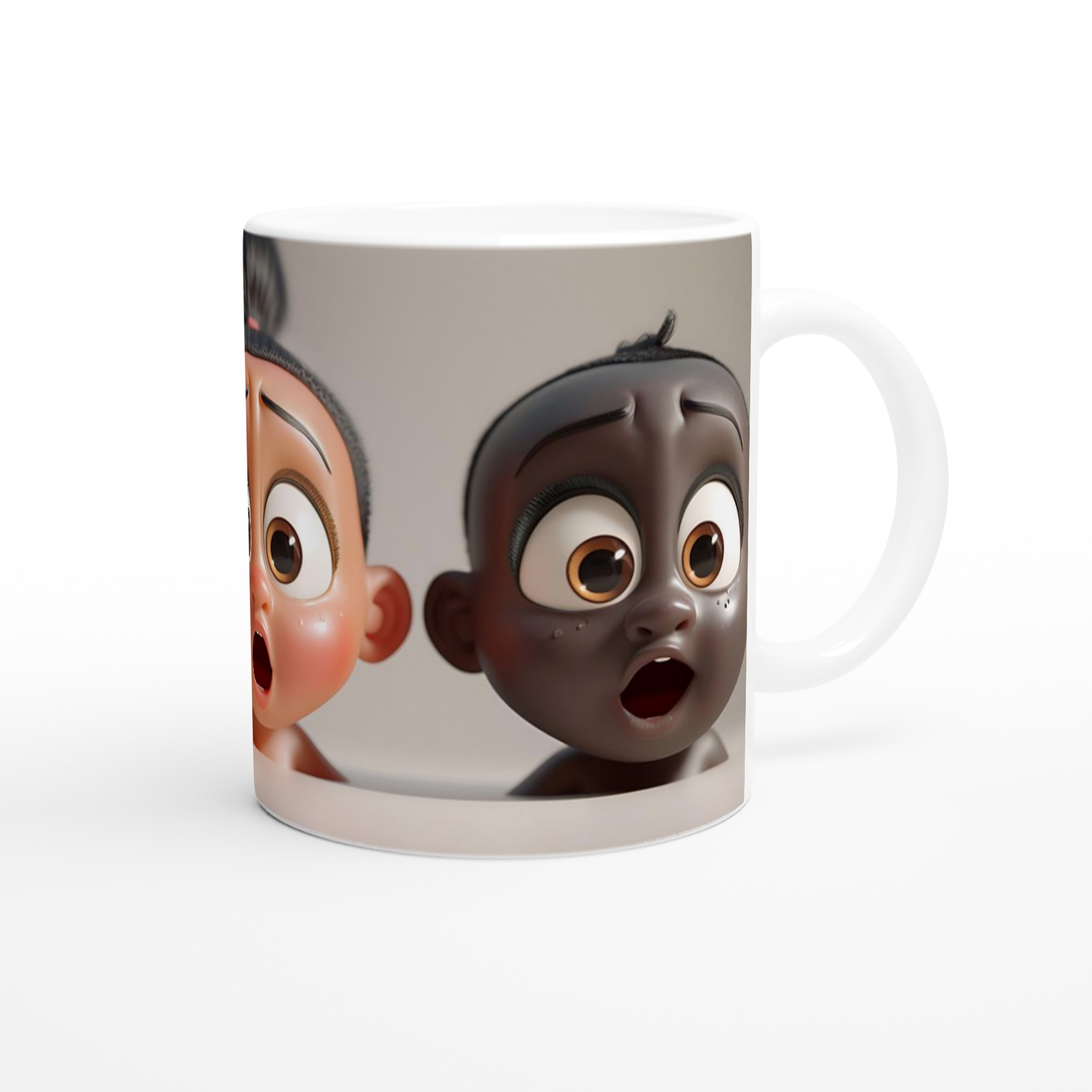 Förvånade Babyansikten 11oz Keramisk Mugg – Uttrycksfull Design i Flera Färger 9 a77dde18-bb4e-4d48-8fcf-10131e6f5347