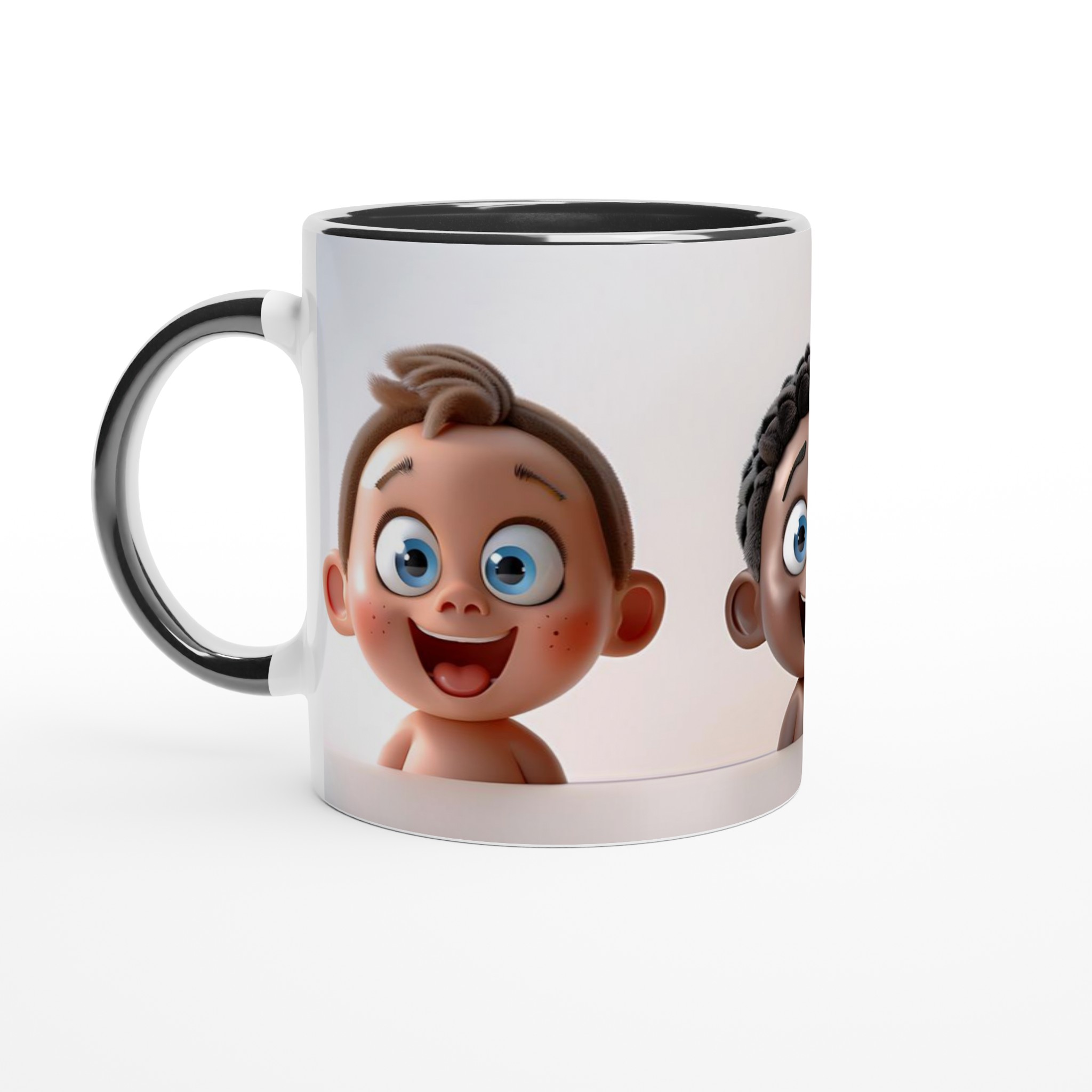 Lekfulla Bebisansikten 11oz Keramisk Mugg – Färgglad Design för Glada Stunder 4 a798744f-9a11-4513-adba-2d2ac3e4ce25
