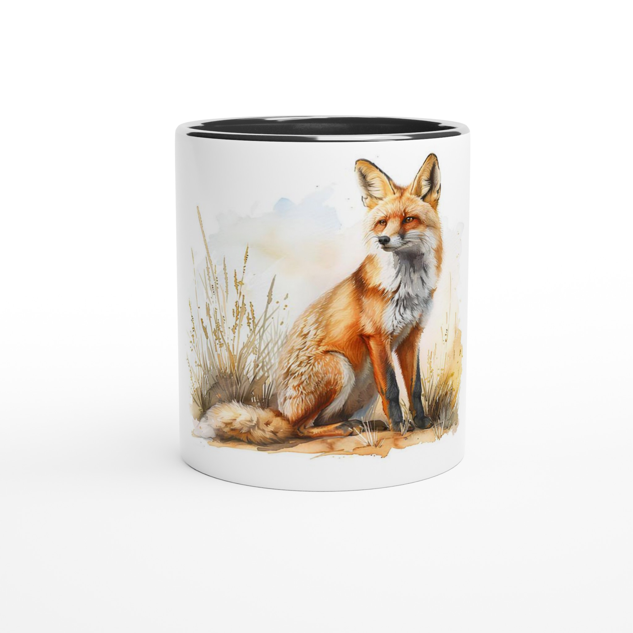 Kräftig räv-akvarell 11oz keramikmugg i ditt val av sex djärva nyanser – Perfekt för naturälskaren! 6 a7a4080a-5c19-40a6-ba57-95a12a7e5241