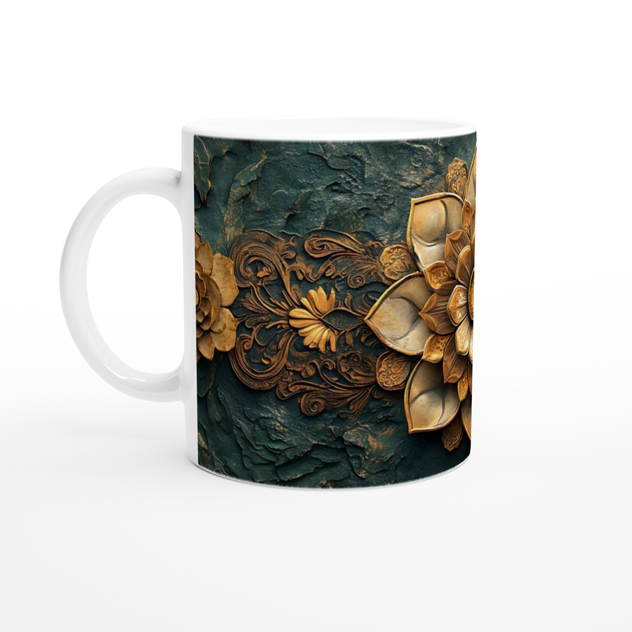 Lyxig Guld Lotus 11oz Keramikmugg - Välj din färg 1 a7bd440a-9a55-4a80-b885-3d24bee69ead
