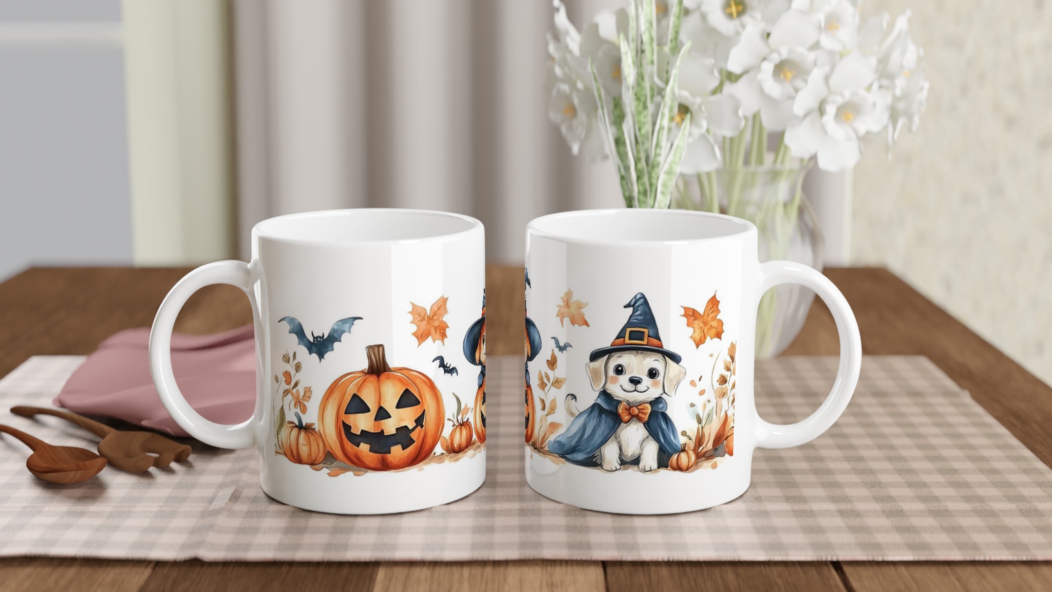 Muggen "Bus eller Godis-valpar" – Halloween-charm med söta hundar och pumpor 10 a7ead61b-7ecd-4ce7-9e72-9d2c0d7b74e3
