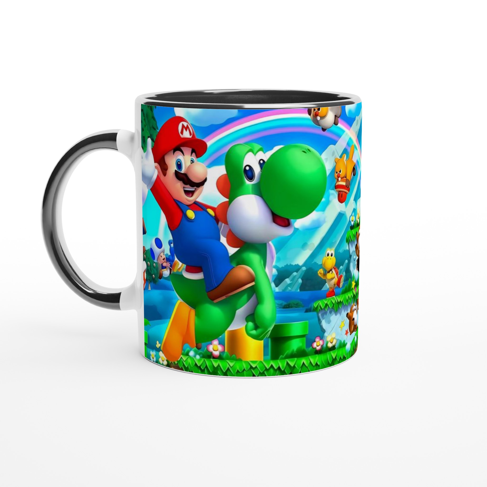 Vit 11oz keramisk mugg med färgstarkt Super Mario-tema i flera färgval 4 a803a551-5506-4811-a9cc-06d8184e60f2