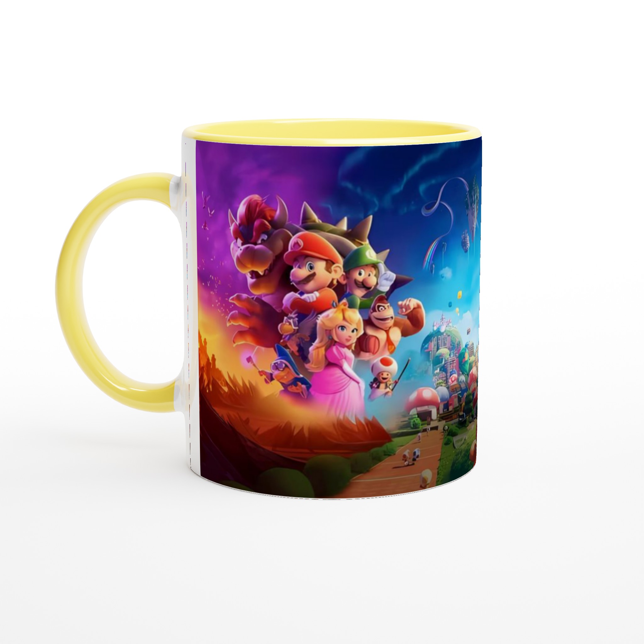 Vit 11oz keramisk mugg med färgstark spelinspirerad design i flera keramiska nyanser 3 a80a23b2-b17c-40ee-92b2-53216a163929