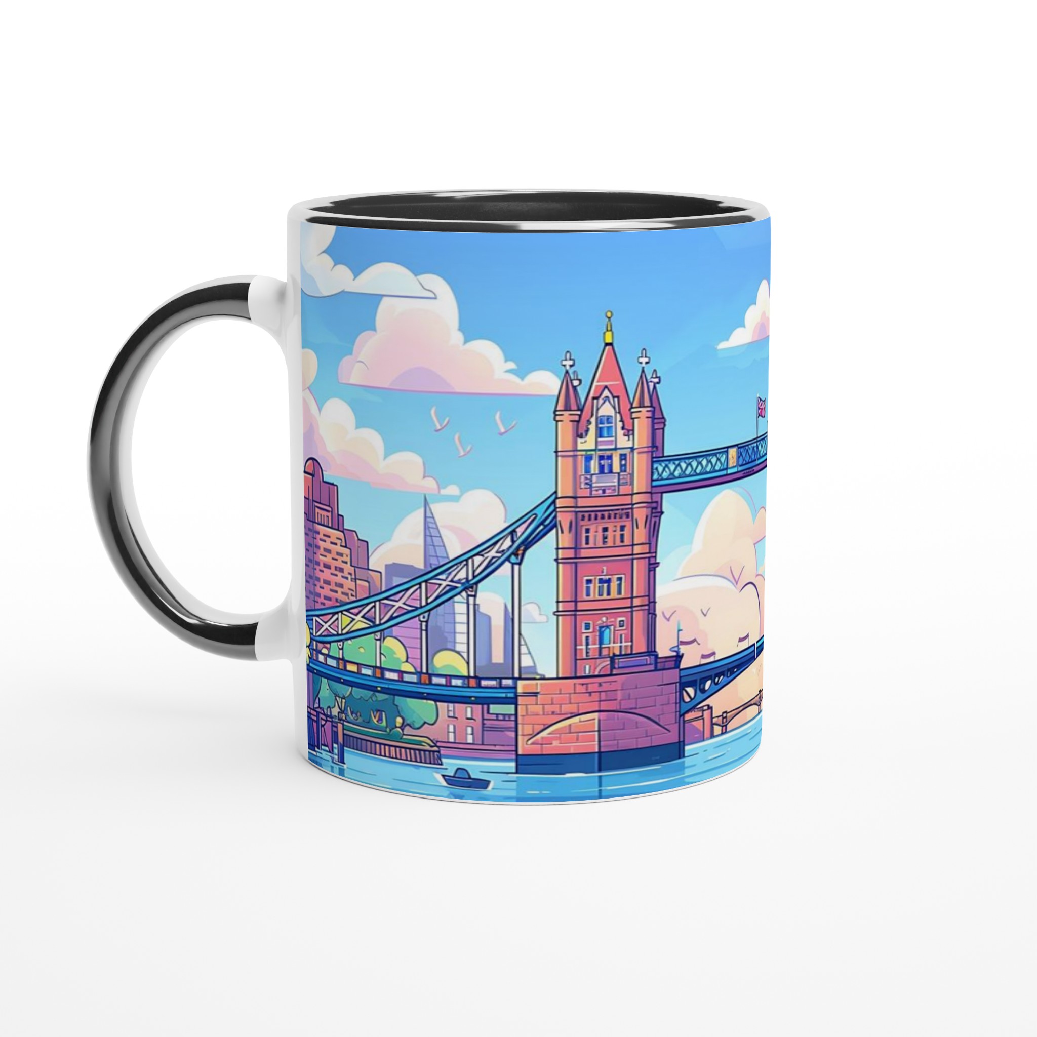 Pastell London Tower Bridge Mugg – 11oz Keramisk Mugg i ditt val av sju livfulla färger 4 a827bb8a-6764-45ff-9351-e1f09832cdad
