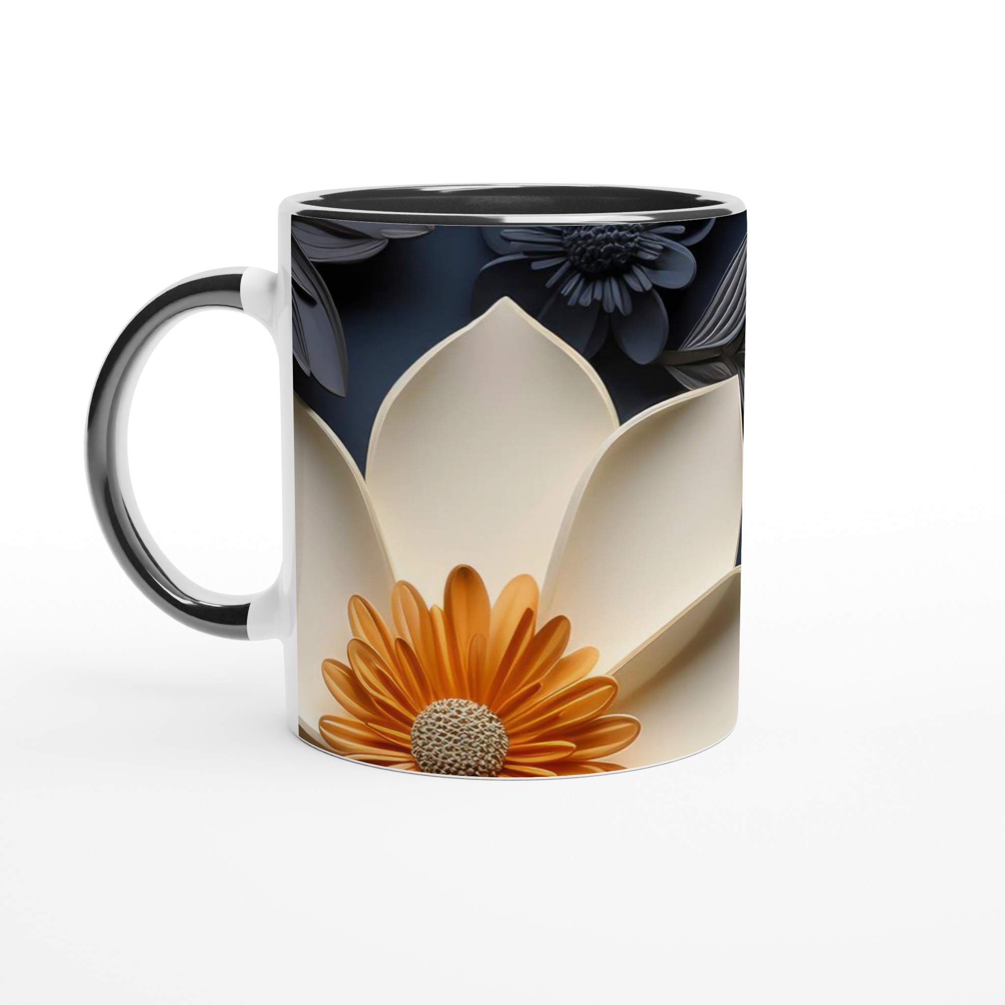 Elegant Floral 11oz Ceramic Mug with Sophisticated Color Choices 4 a843fc2c-1f1e-4d91-a3a4-1de3695685b3