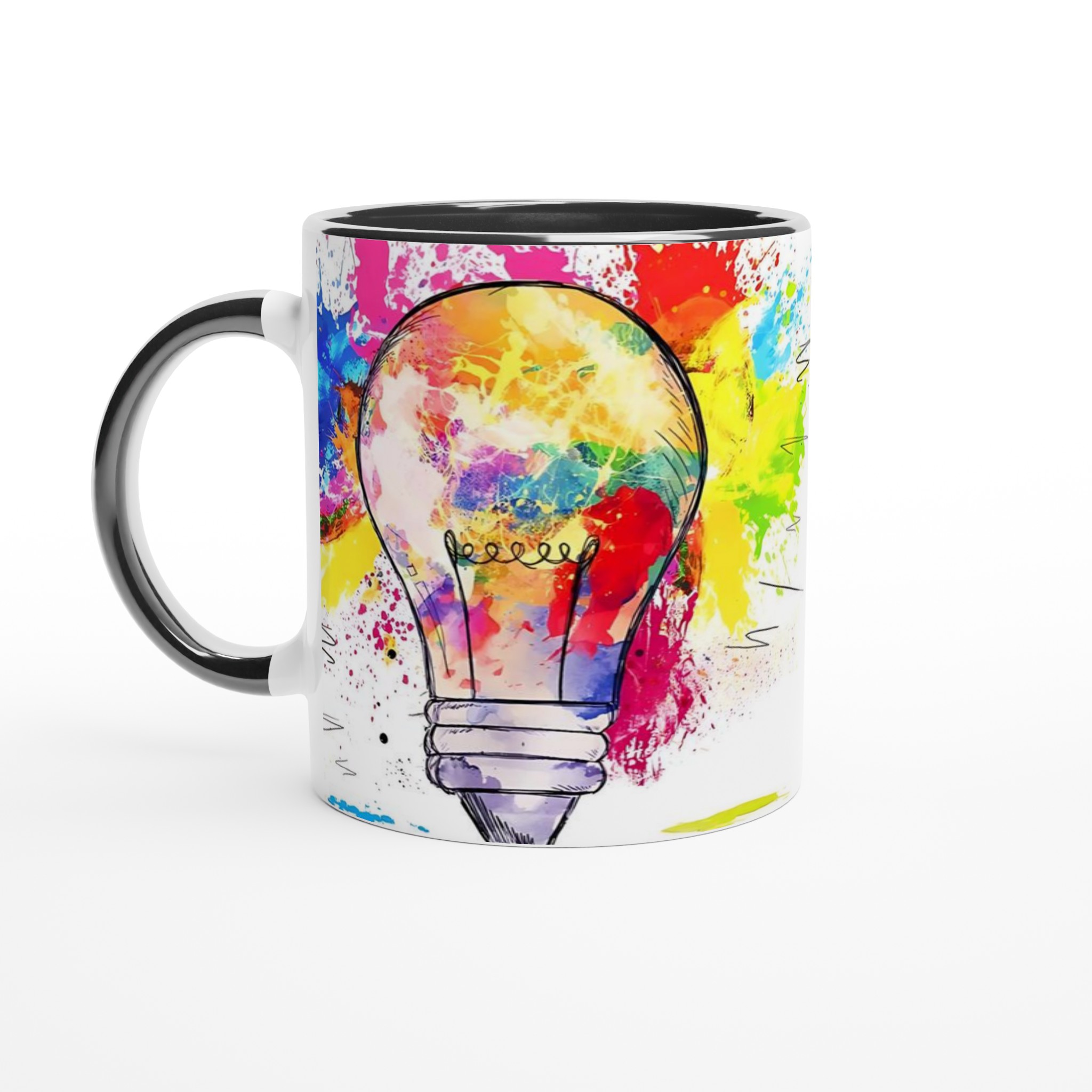 Vit 11oz keramisk mugg med färgstark, kreativ design – välj bland sju livfulla färger 4 a8a6392d-3f3f-42b2-9005-7752119d2dc9