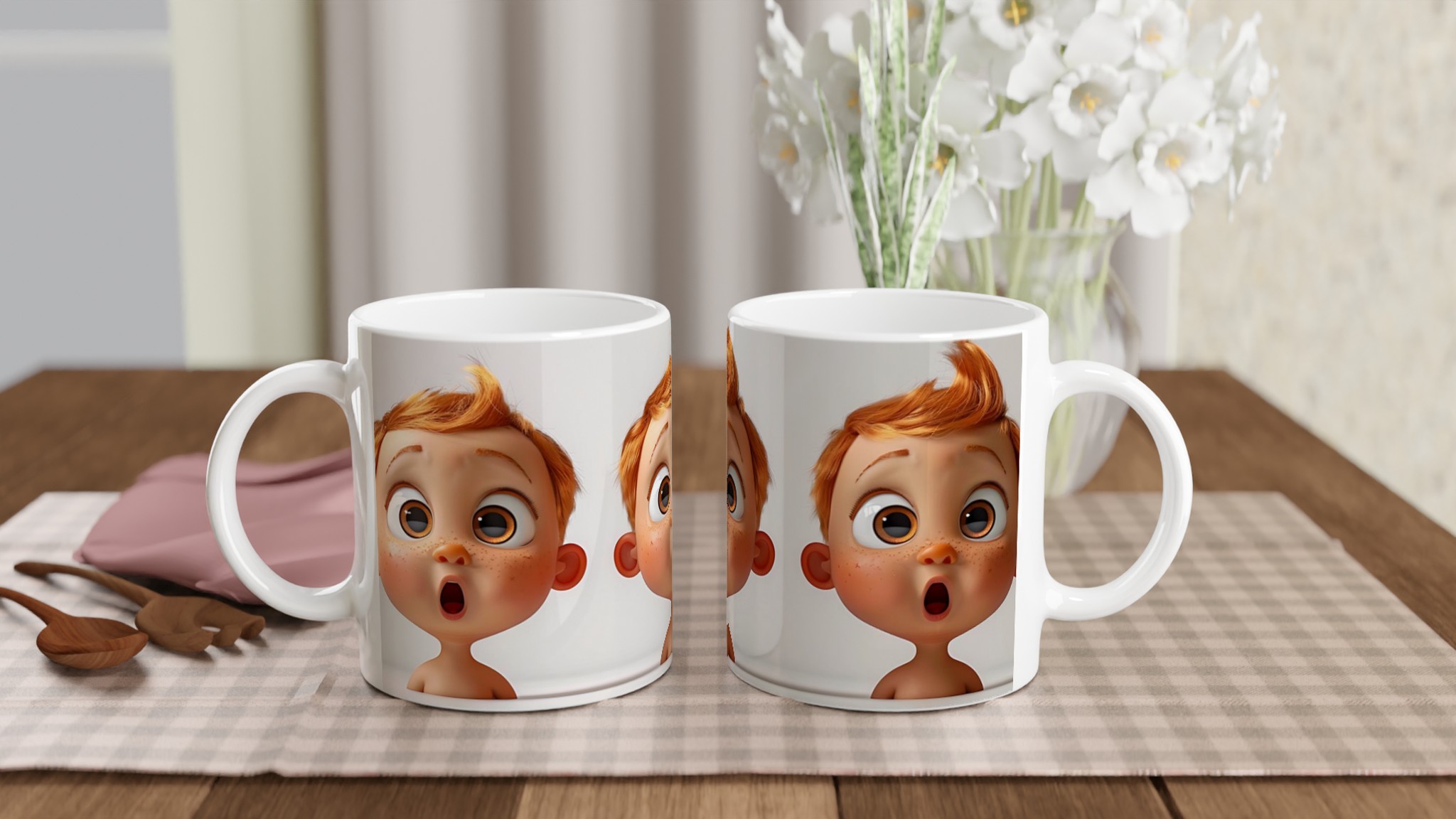 Förbluffande 11oz Keramisk Mugg – Med Charmiga 3D-Babyansikten i Ditt Val av Färg 10 a8bc7734-251f-4a45-a1de-67721a8f03b9