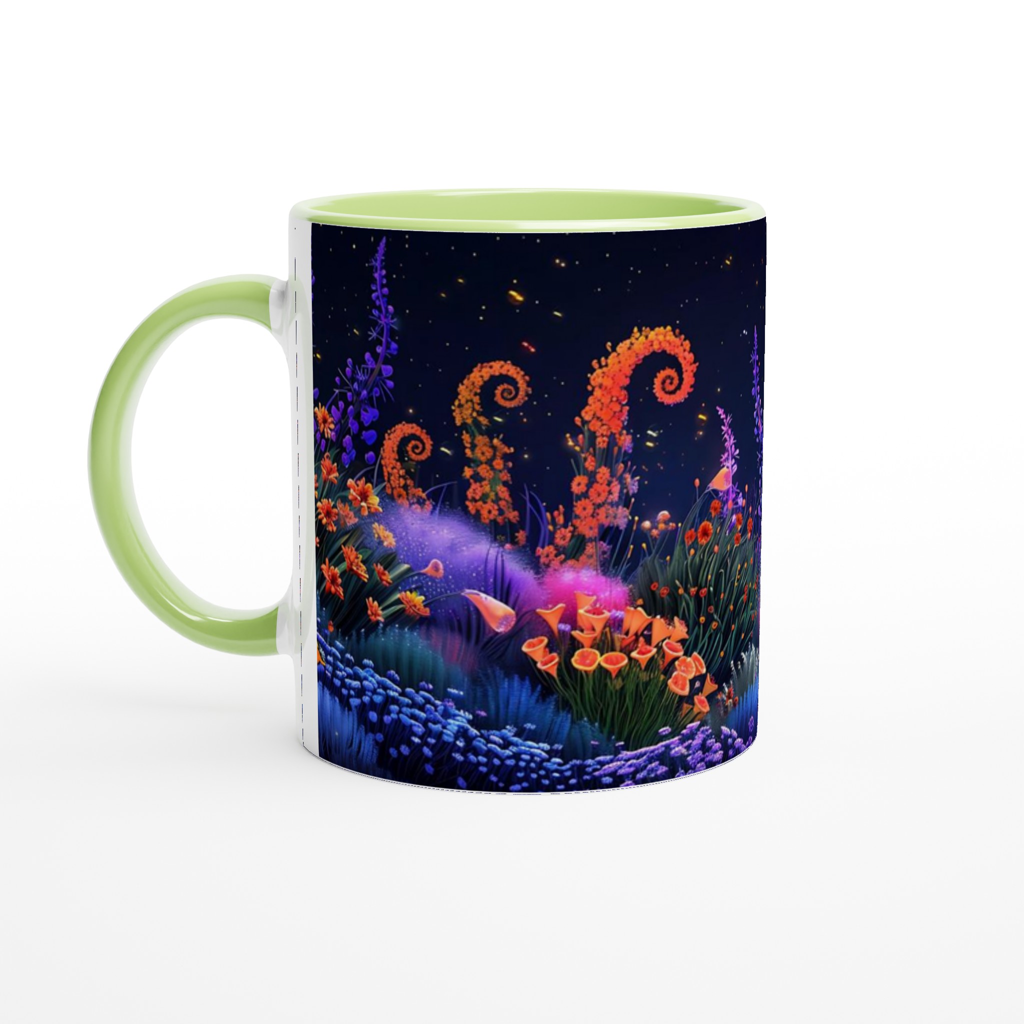 Magisk Nattblommor 11oz Keramikmugg – Drömsk Design i Färgstarka Nyanser 7 a8c634d9-e83d-4a26-bf09-68a2eea8e07c