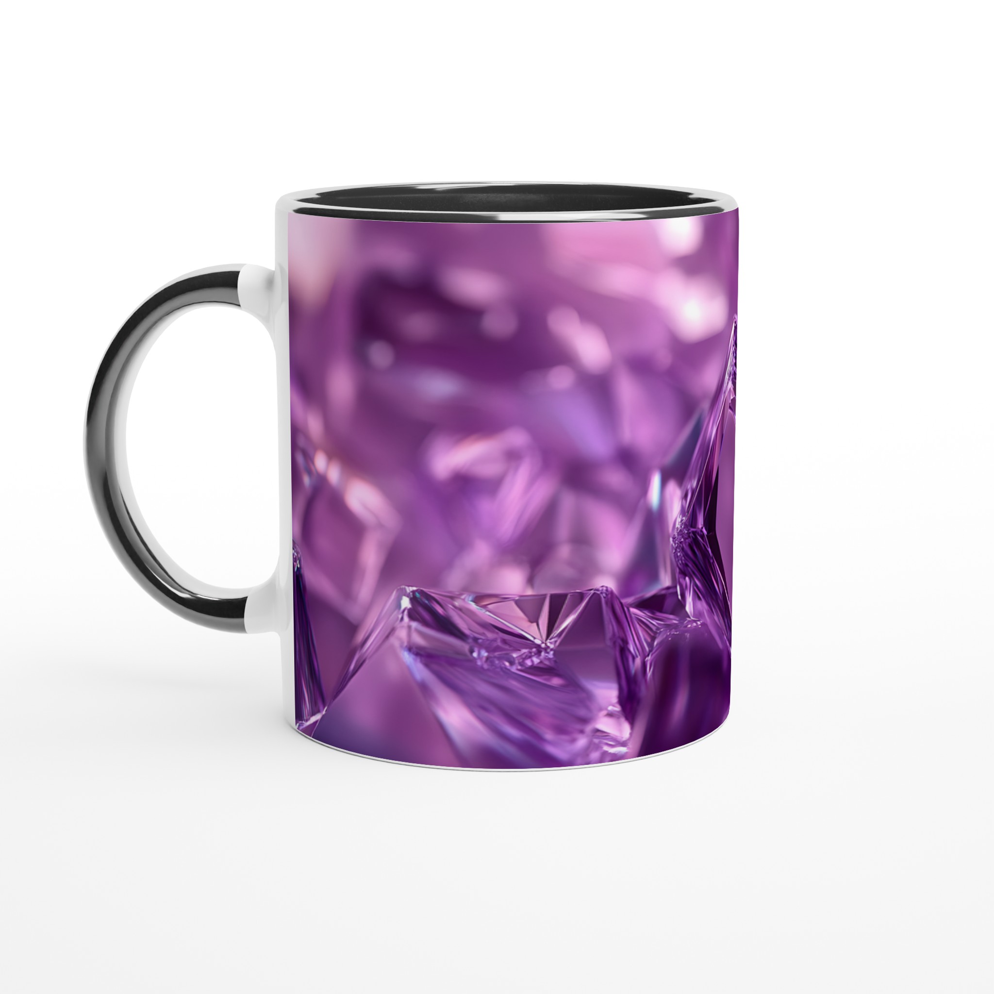 Lyxig 11oz Keramikmugg – Strålande Lila Facetterad Design, Välj din Favoritfärg 4 a8c6e17a-ea64-492b-9bc4-06bbf27054e3