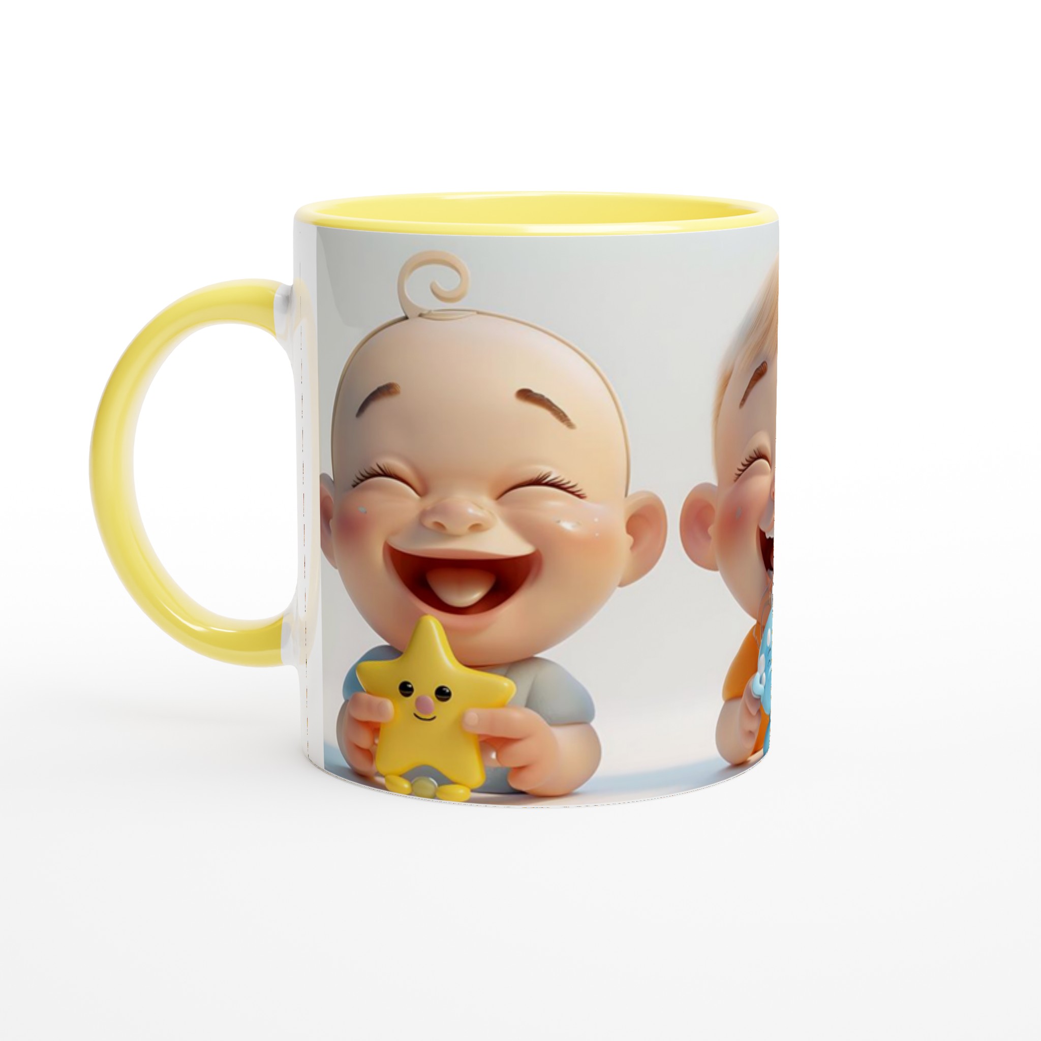 Vit 11oz keramisk mugg med glada barnmotiv – välj mellan sju lekfulla färger 3 a8d9b525-5a7c-446a-835f-23787de28665