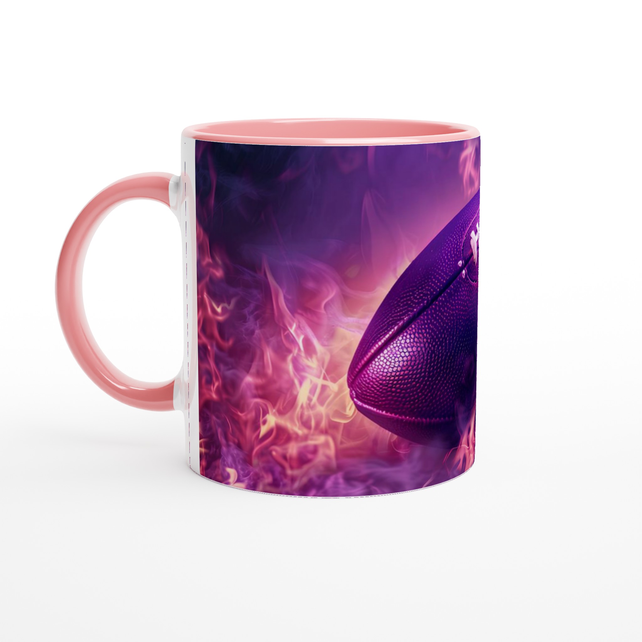 Neon Flame Football Mugg – 11 oz Keramisk Mugg för Sportfantasten i Levande Färger 6 a8dbb105-c4f7-4c70-bdef-d8e2ce033b56