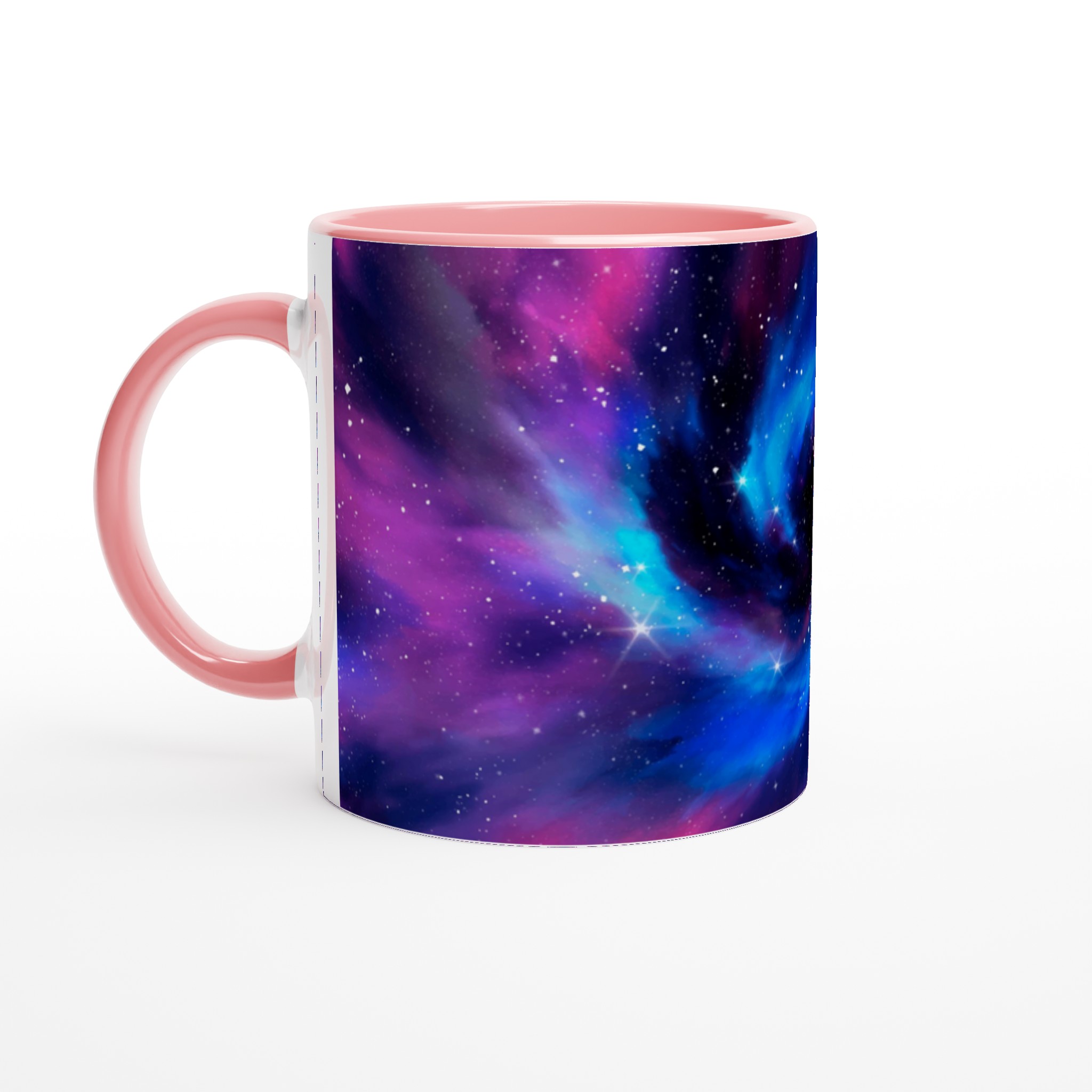 Vit 11oz keramisk mugg med galaxtema – välj din favoritfärg och förvandla din kaffestund 6 a8ef52ee-d1c2-430a-a5b9-5196a79842d9