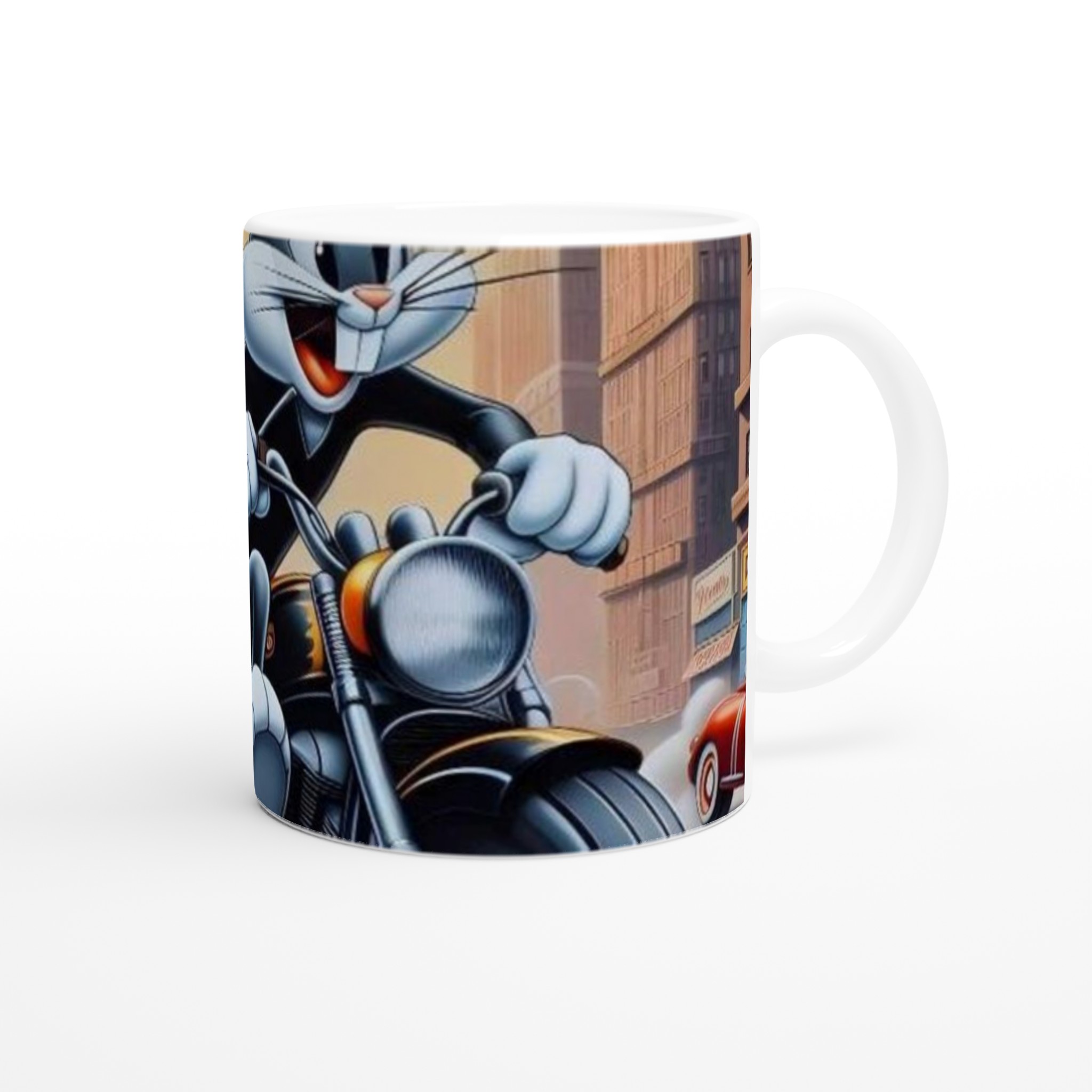 Vit 11oz keramisk mugg med livfullt Looney Tunes-motiv – välj bland sju färgstarka keramiska nyanser 9 a9104594-c423-40b3-9028-c19b6f770f5c