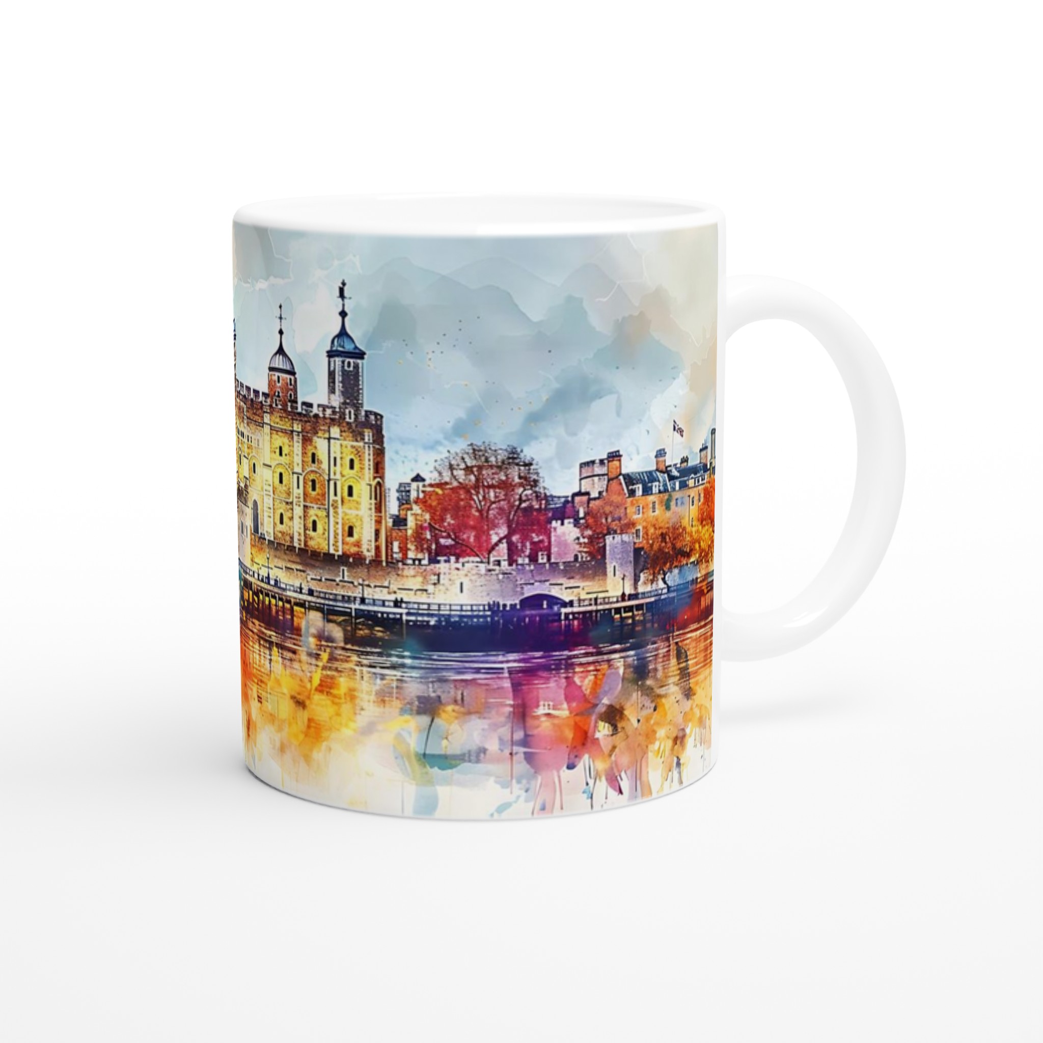 London Tower Akvarellmugg – Konstnärlig Charm i Din Hand, Välj Bland Flera Färger 9 a92a831e-7eb8-44b9-99df-8746e22bf67b