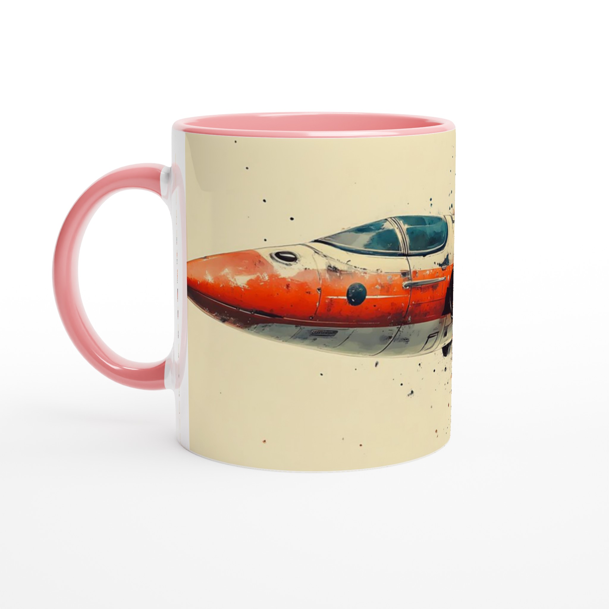 Retro Rymdskepp Keramikmugg - 11oz, Välj bland 7 Livfulla Färger för Sci-Fi Fantasten 6 a92df193-210c-4bc8-b9cd-6a0d86fe6736