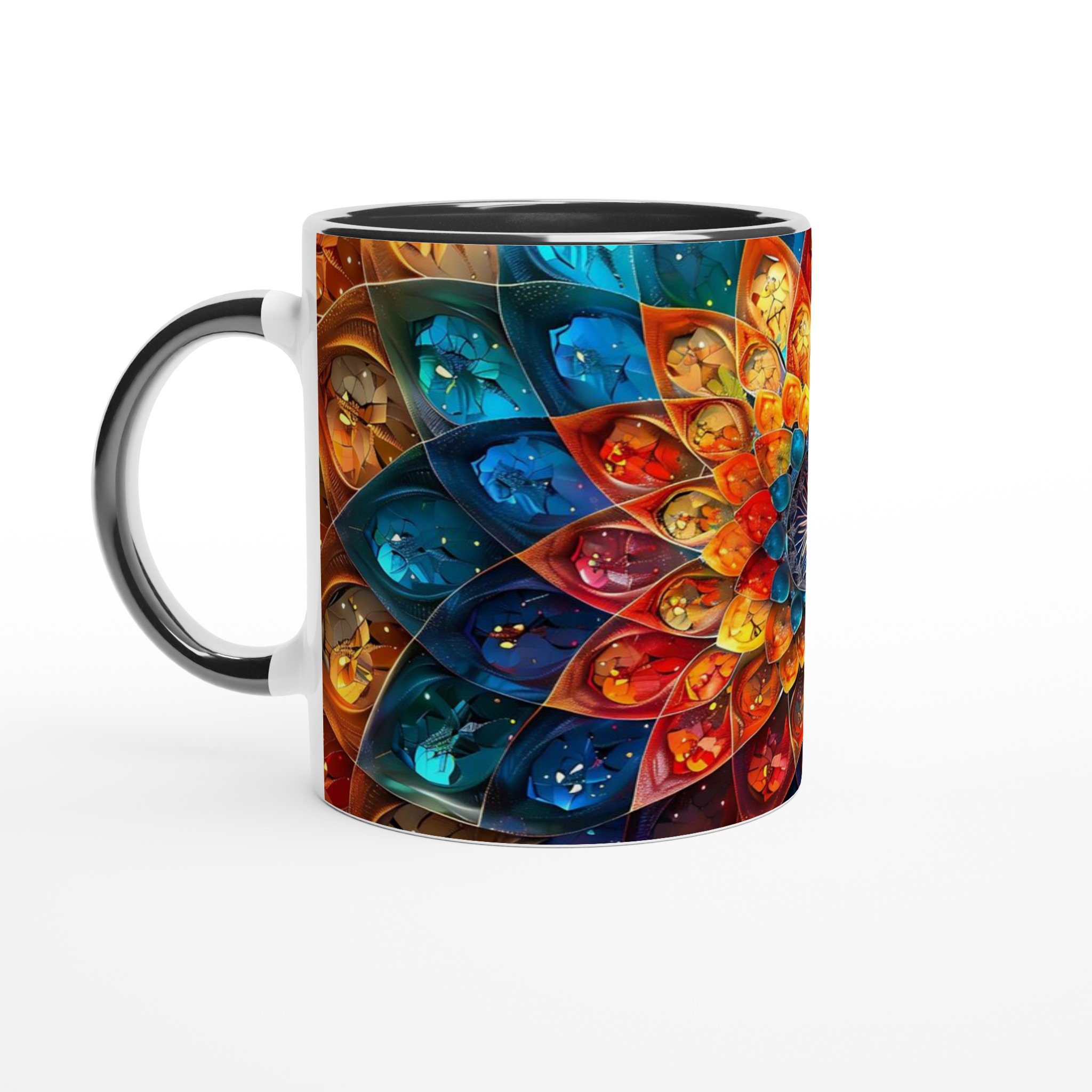 Abstrakt Mandala Keramikmugg - 11oz, Levande Färgexplosion för Din Kaffestund 4 a934125d-93d2-4001-841b-74034aaefa2e