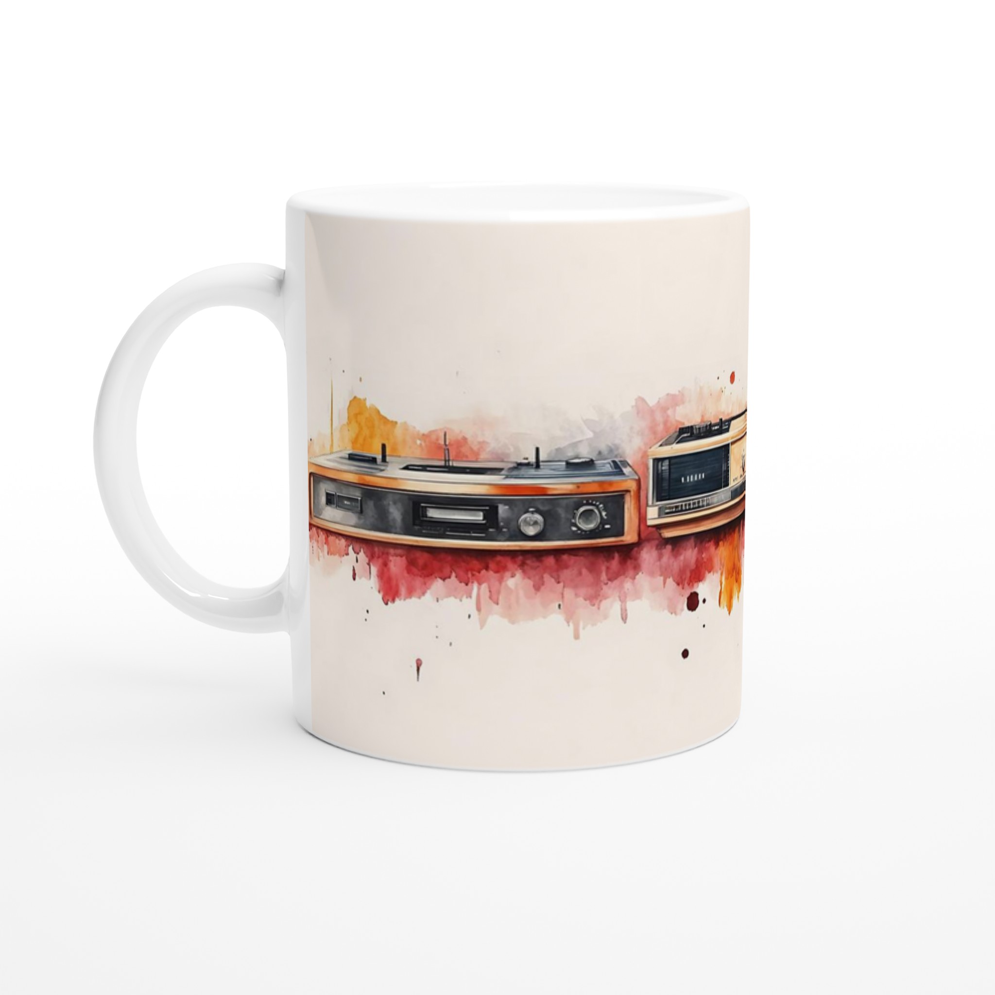 Retro Tech Fusion – Akvarell Keramikmugg 11oz: Välj din färg! 1 a96e908c-c01f-494b-a1df-bfb37106871e