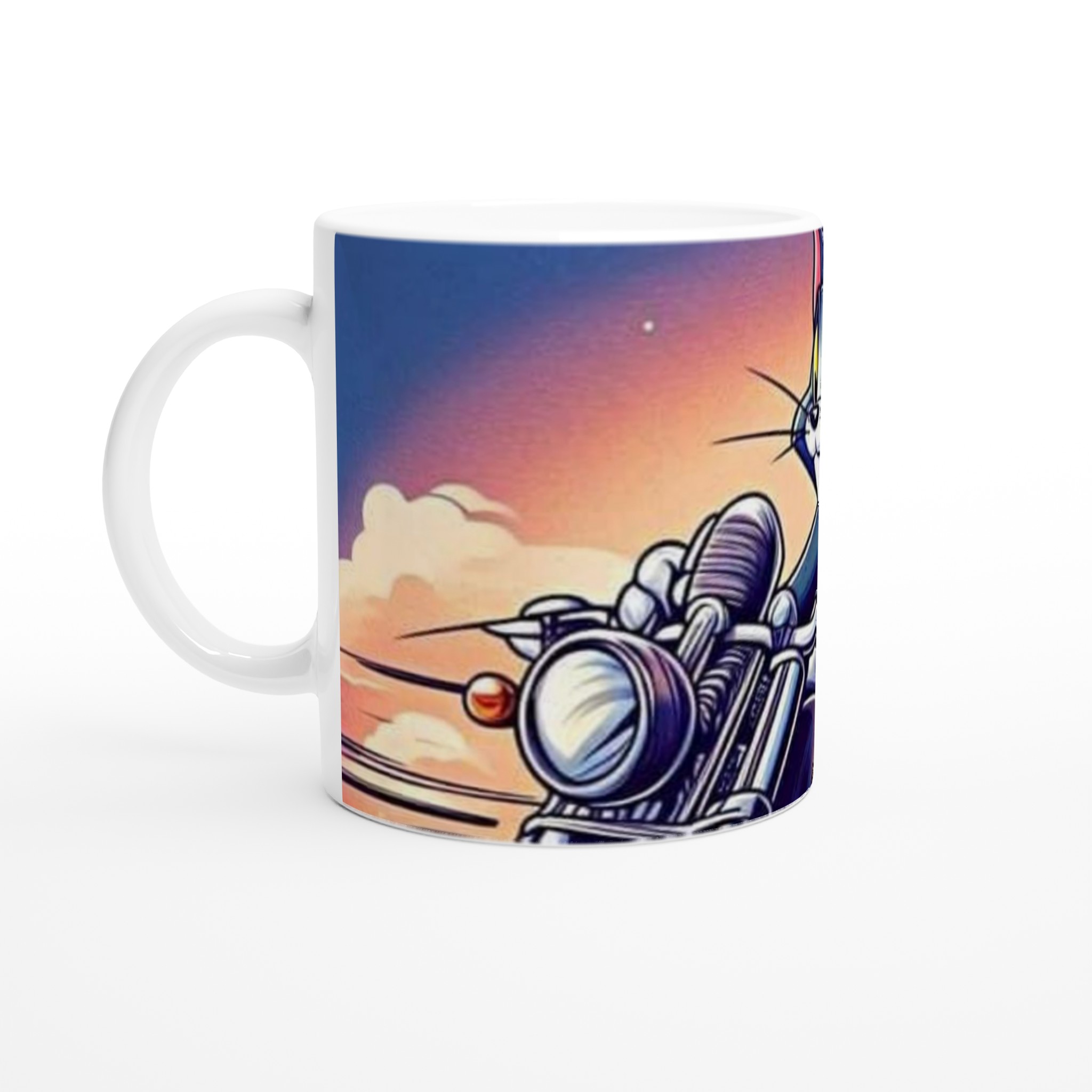 Vit 11oz keramisk mugg med Tom och Jerry – klassisk tecknad design i din favoritfärg 1 a97ca713-e8b0-4ff2-aebb-029bd5ee6ae6