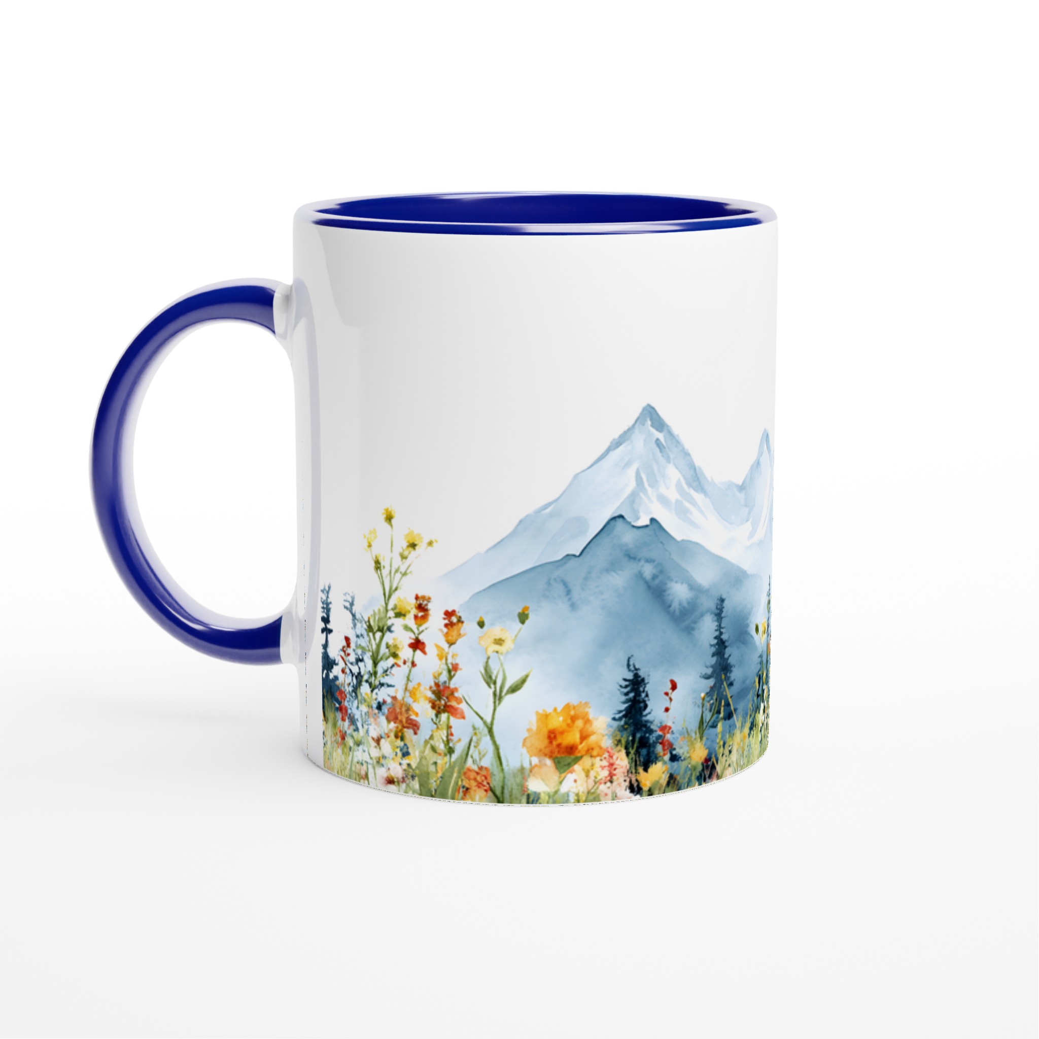 Akvarell Berg & Vildblommor Keramikmugg – Din 11oz Favorit i Väljfri Färg 2 a9c41ba5-4269-426b-b8c5-c60f0dd42dfa