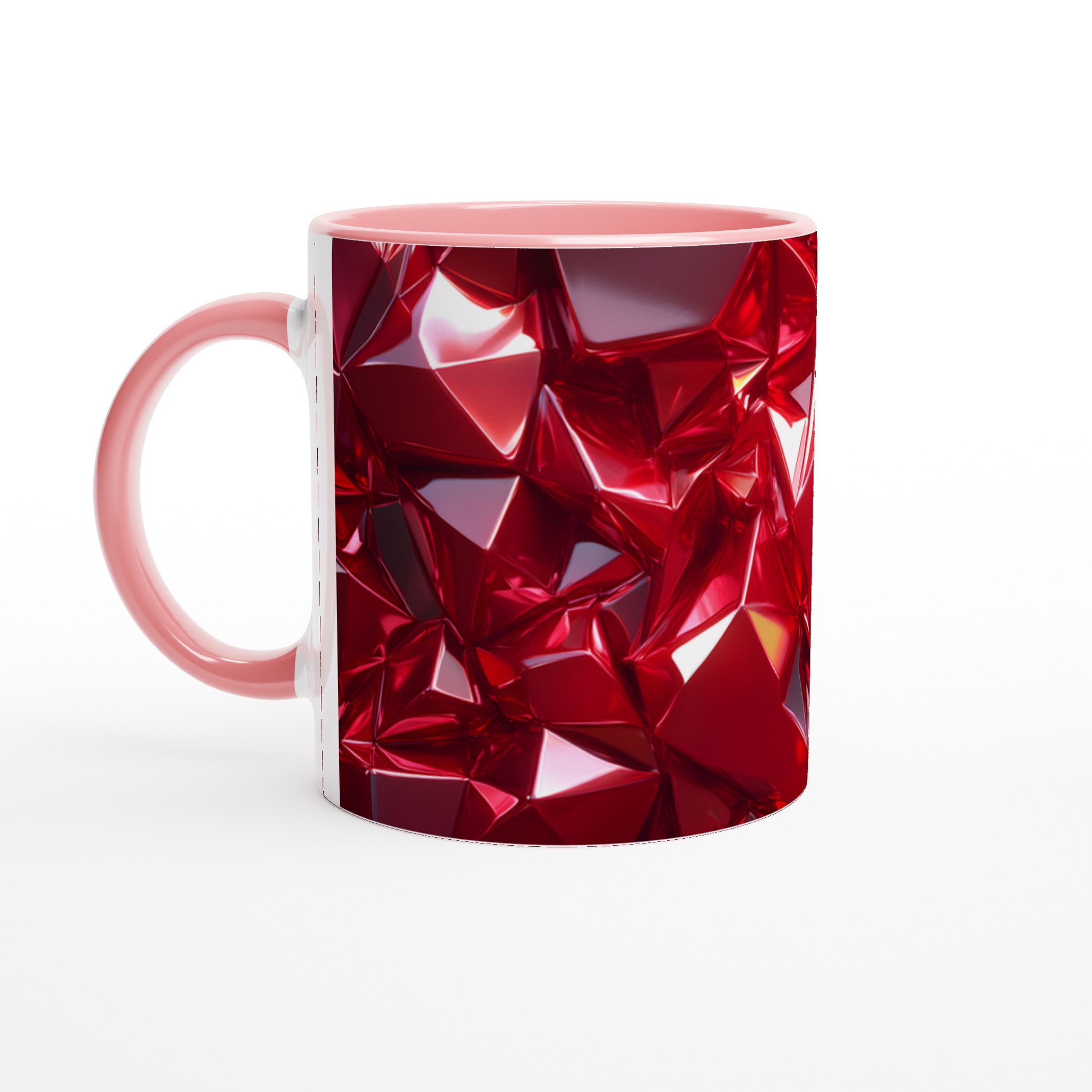Rubinröd Fasetterad Keramikmugg – Glänsande 11oz Kaffekopp i Valfri Färg 6 a9c5f084-d350-44a3-b89d-c6c5ff3b0811