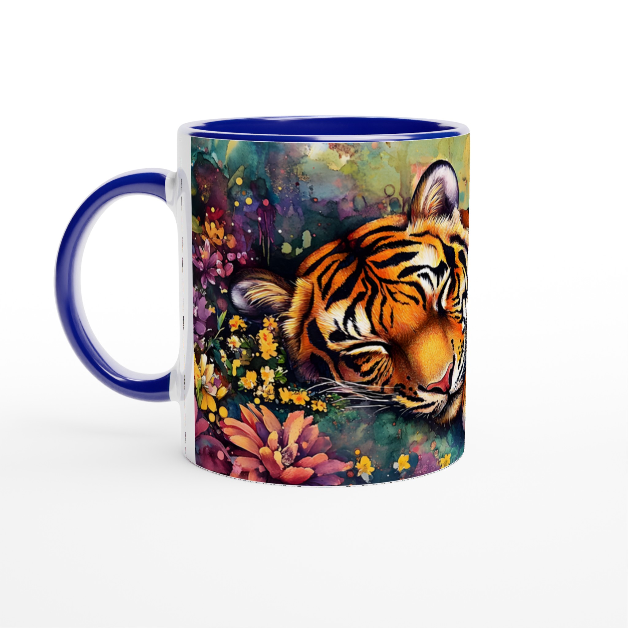 Vit 11oz keramisk mugg med färgstark tigerdesign – välj bland sju livfulla keramiska nyanser 2 a9d0477e-43d9-435b-98c3-ea4ba4013a01