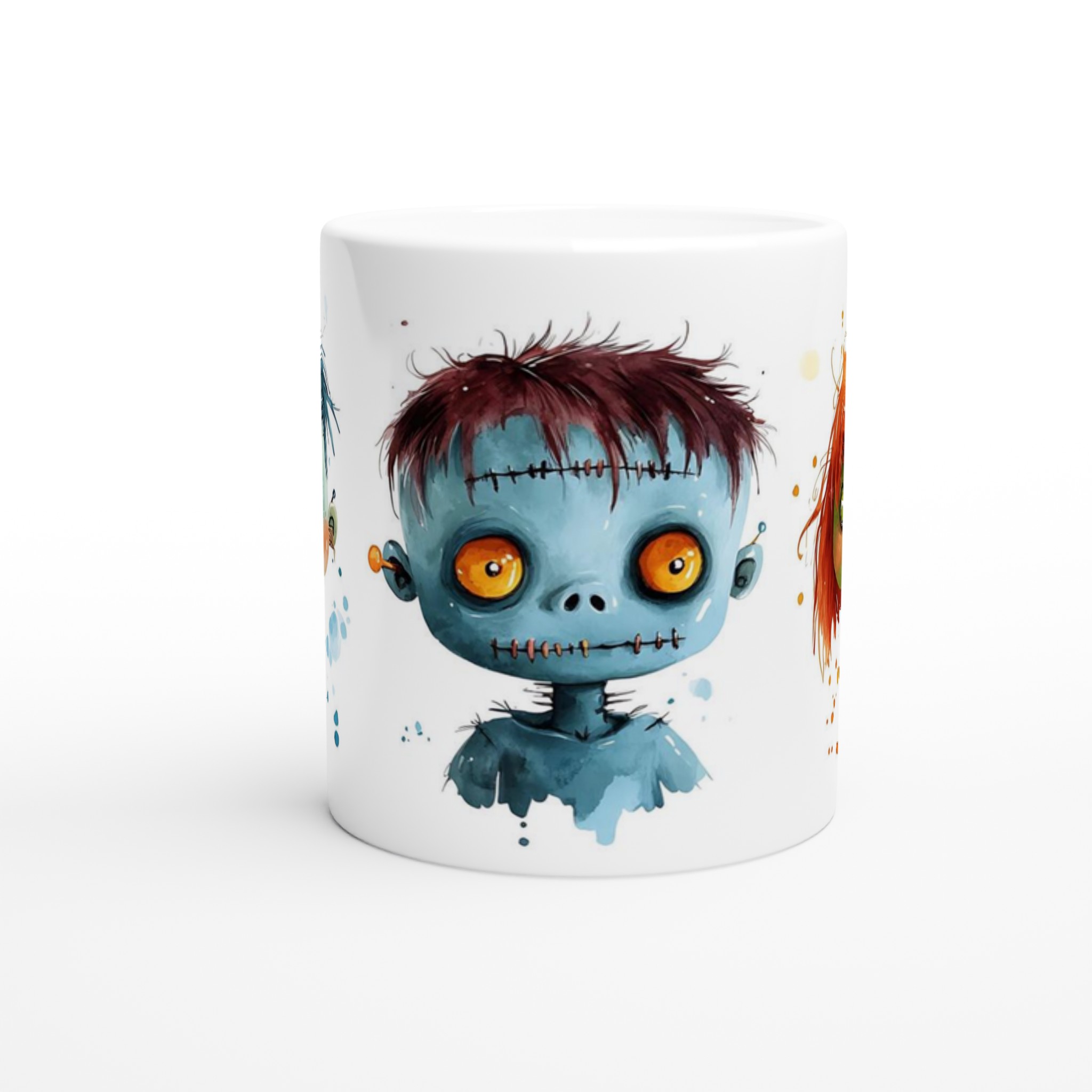 Söta Monster Vattenfärg 11oz Keramikmugg – En charmig detalj för din kaffepaus, välj bland flera färger! 8 a9fc3679-13bd-4b4f-85be-b70737ff69e4