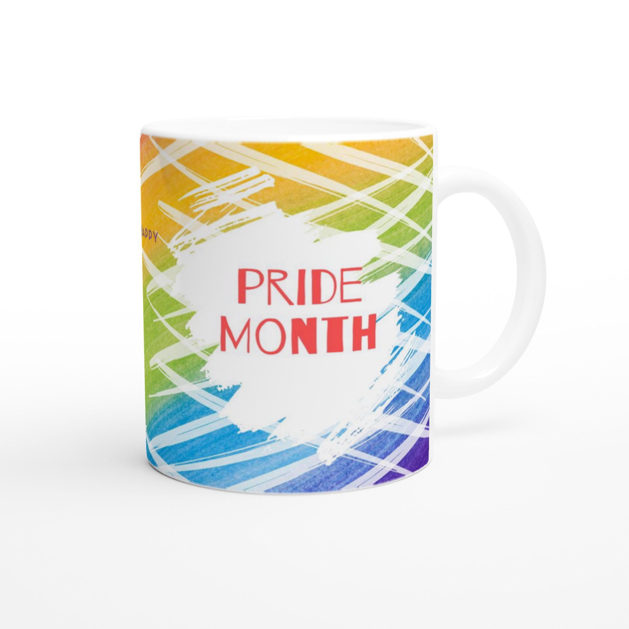 Vit 11oz keramisk mugg – fira Pride Month med färgstark stil i sju keramiska nyanser 9 aa0ea241-f347-4705-8068-c119aec5b8f7