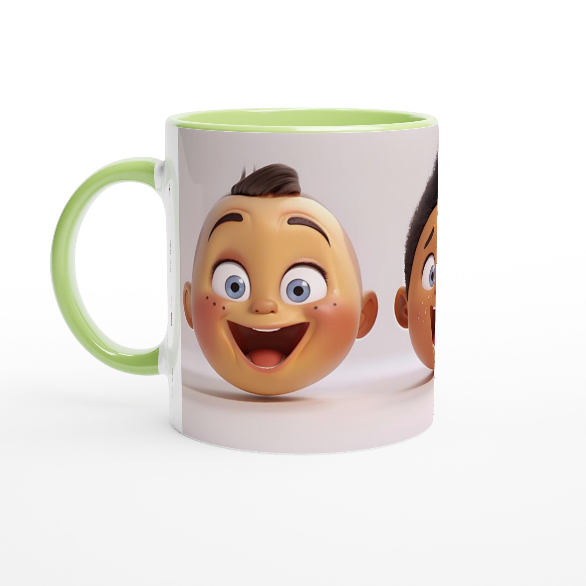 Glad Baby Ansikte Keramisk Mugg – Personlig Kaffemugg med Sött Tryck i Valfri Färg 7 aa2c5b97-4d1b-4ab3-94ae-584554873d73