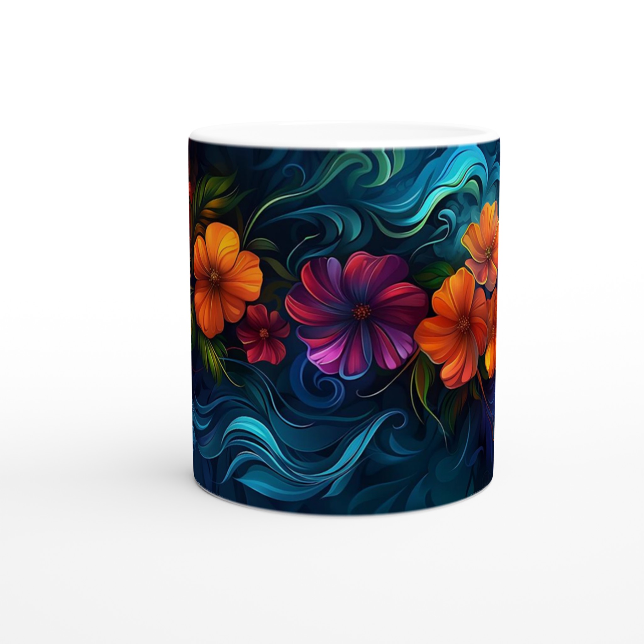 Konstfull Blomsterfärg – 11oz Keramikmugg i ditt Val av 7 Livfulla Nyanser 8 aa570e9f-afae-40ed-97d5-1adde57a6739